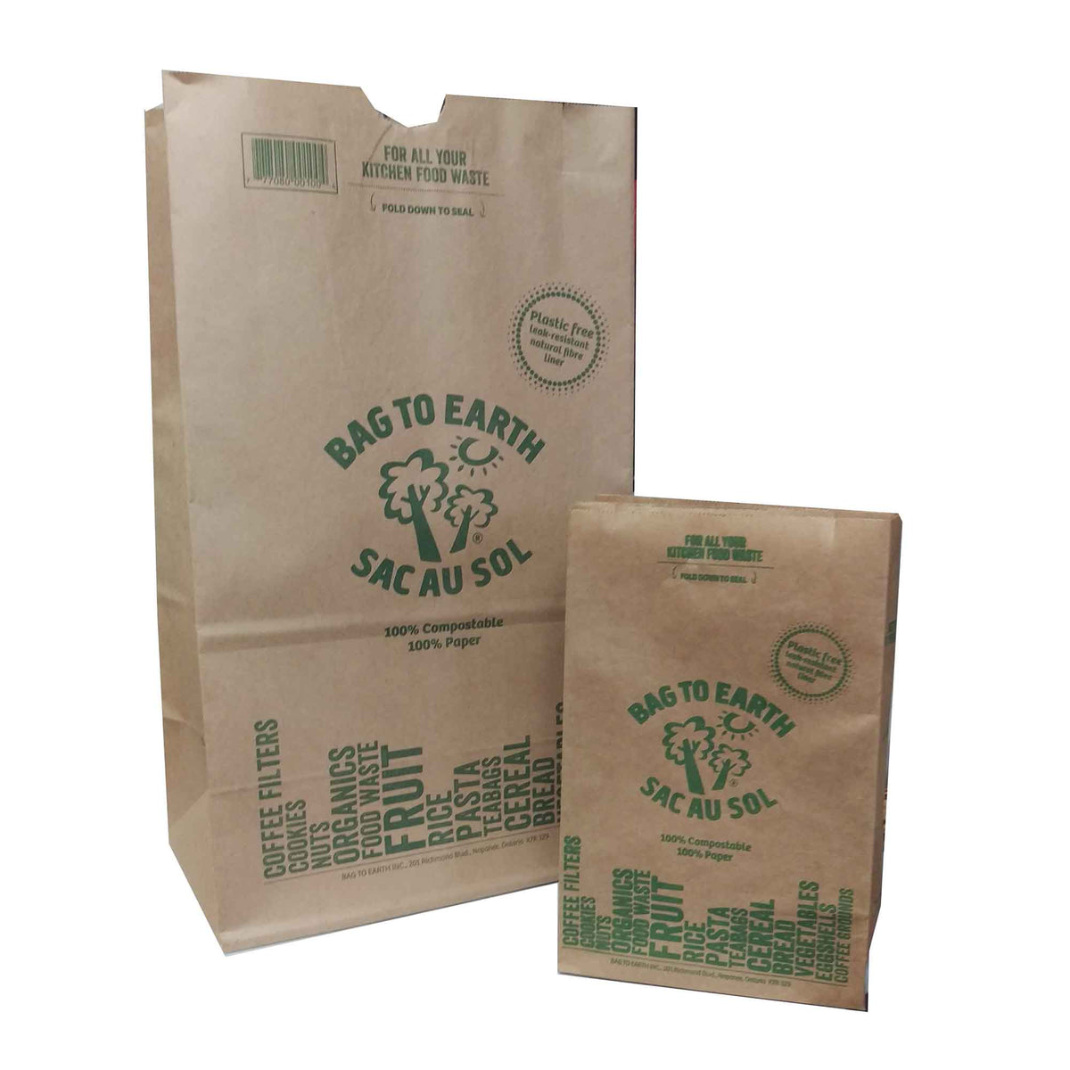 Petit sac pour résidus de cuisine, 10 unités