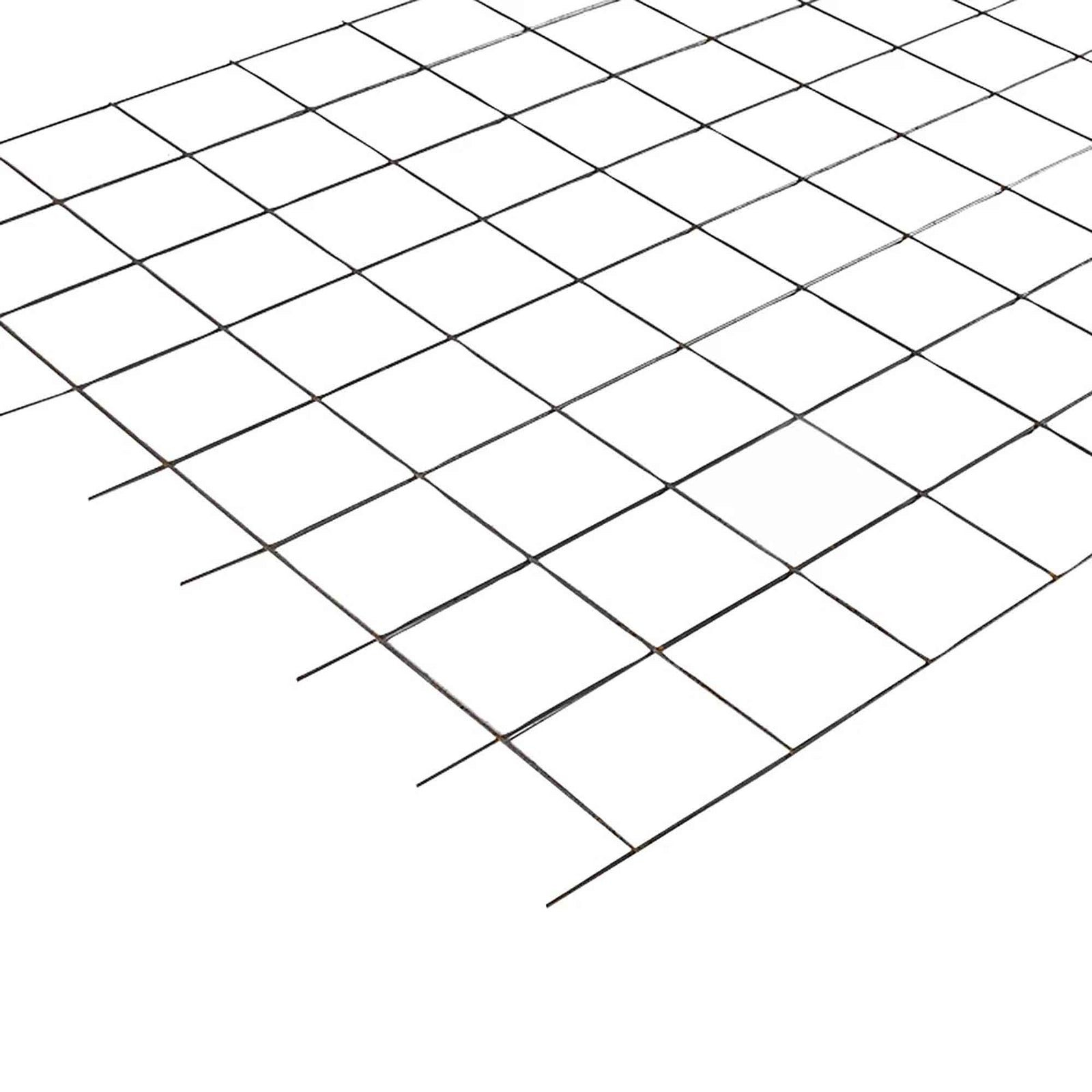 Treillis d'acier pour béton de calibre 9 à ouverture de 6'' x 6'', feuille de 4' x 8' 