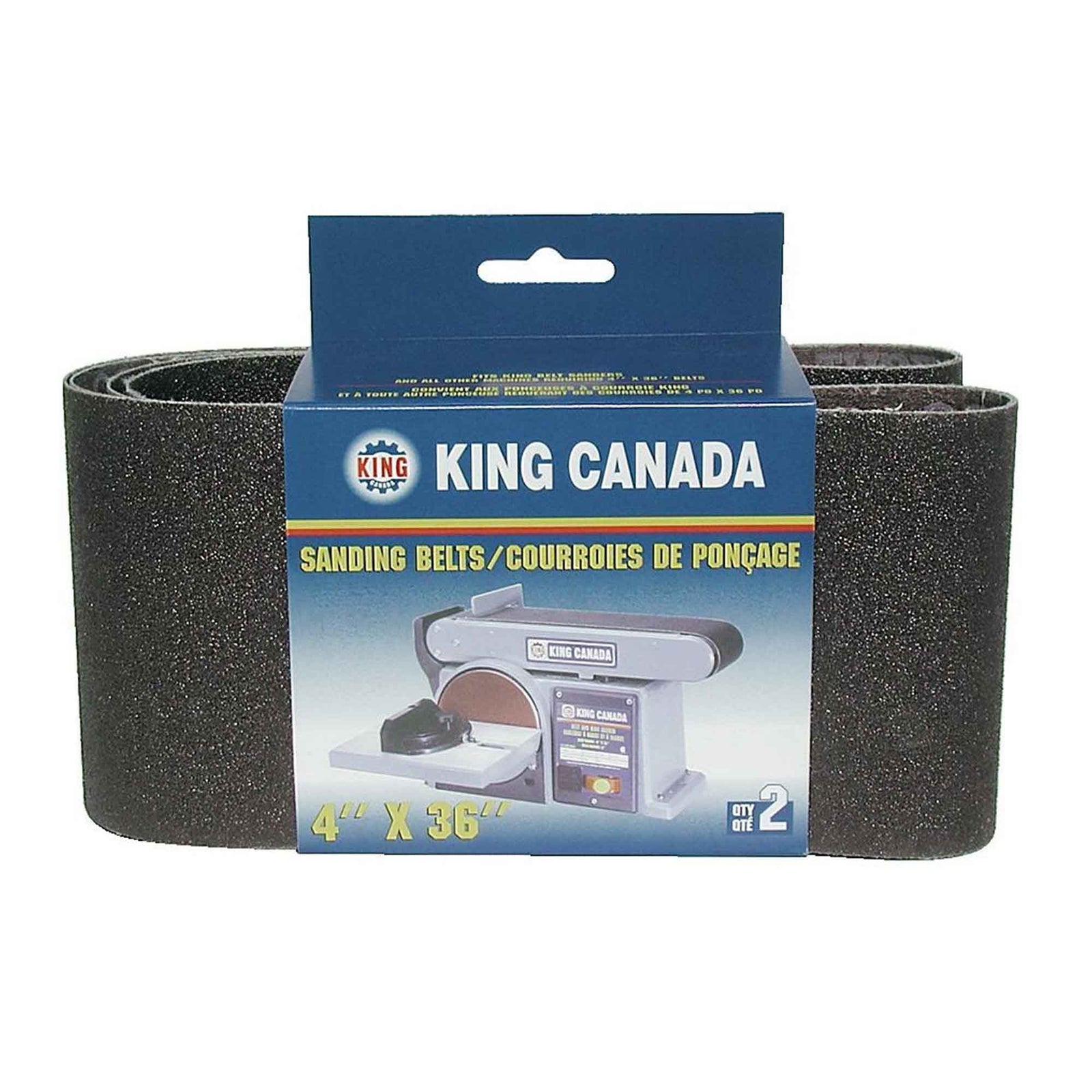 Courroies de ponçage pour le bois de 4" x 36", grain 120 (2 unités)