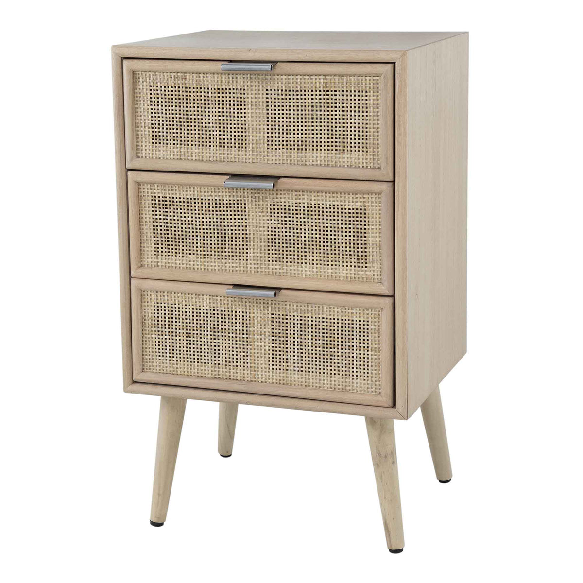 Meuble d’appoint en bois naturel à 3 tiroirs, 41,91 cm x 36,58 cm x 71,12 cm