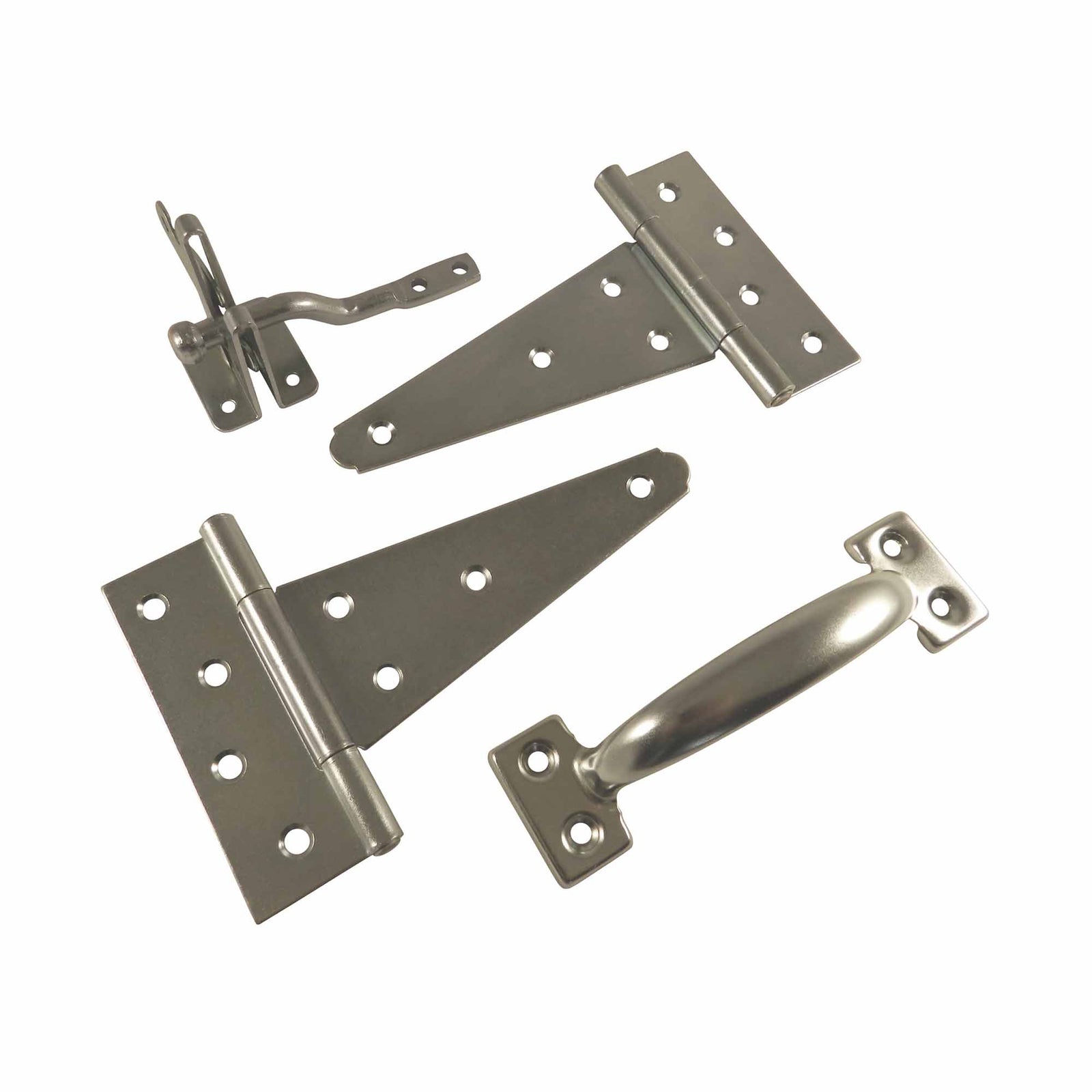 Ensemble de quincaillerie pour clôture, fini zinc (2G)