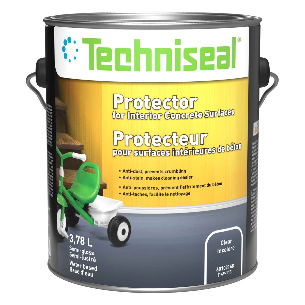 Protecteur incolore pour surfaces intérieures de béton, 3,78 L