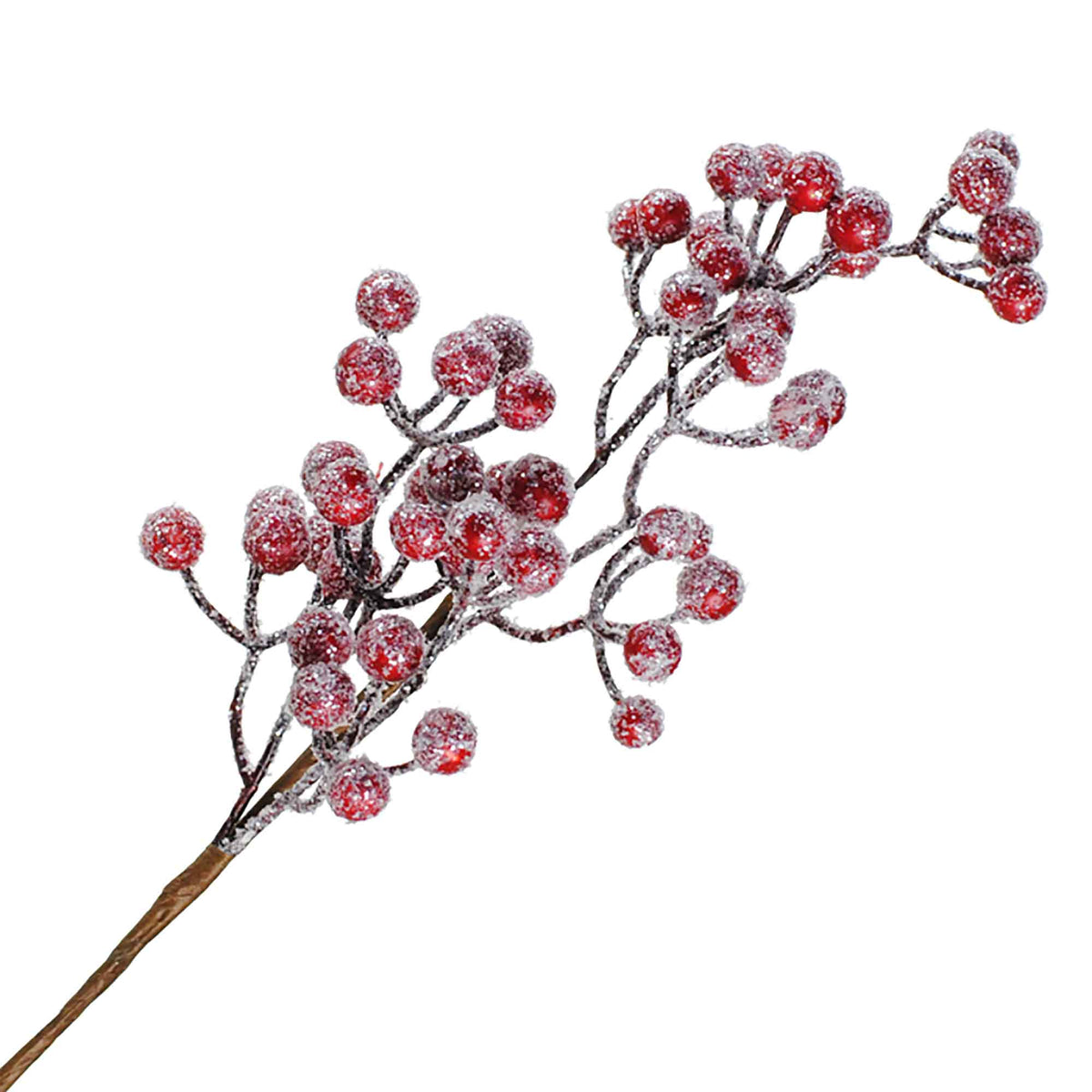 Branche avec baies rouge givré, 15&quot; 