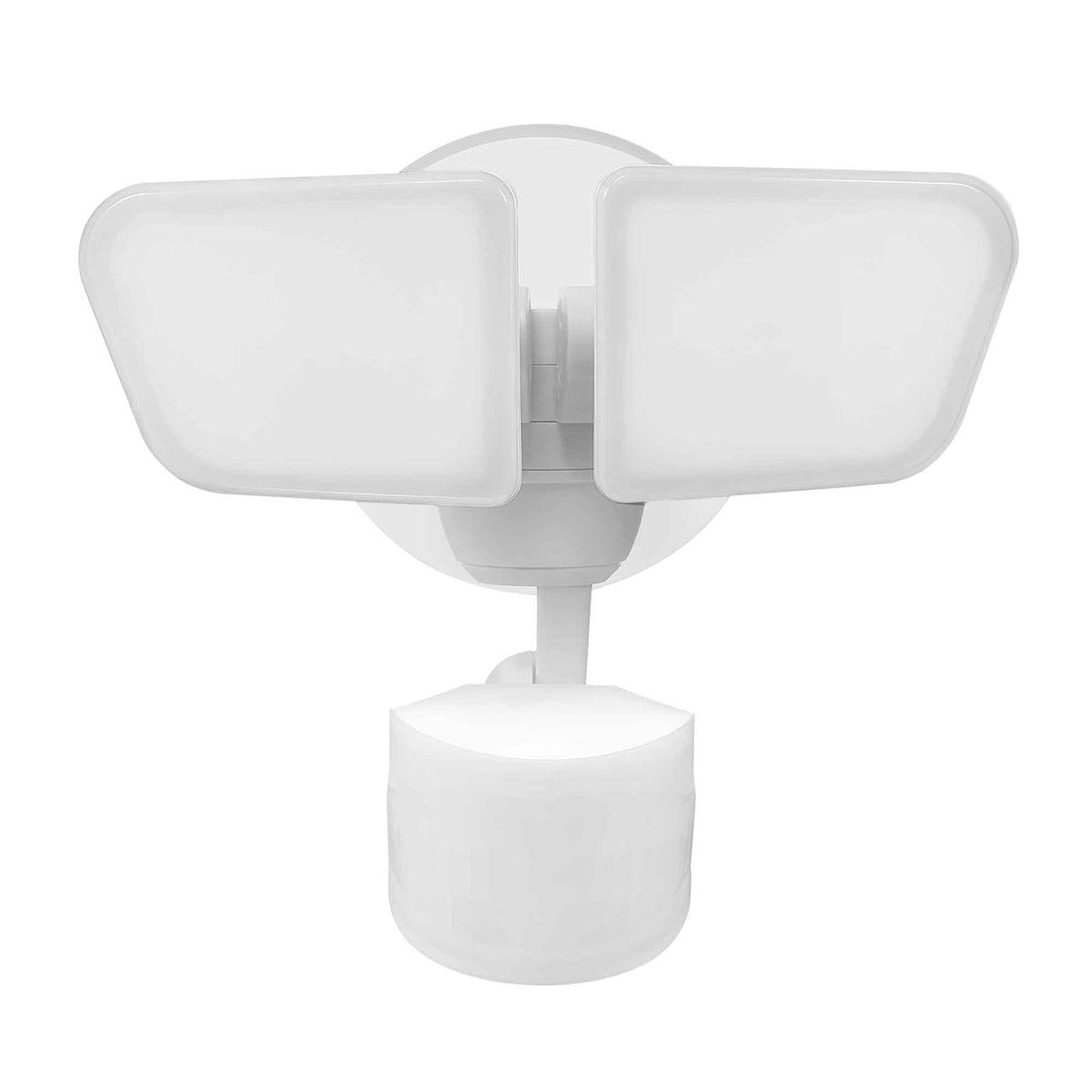 Luminaire de sécurité DEL câblé à 2 lumières avec détecteur de mouvement 240° ColorSelect, blanc