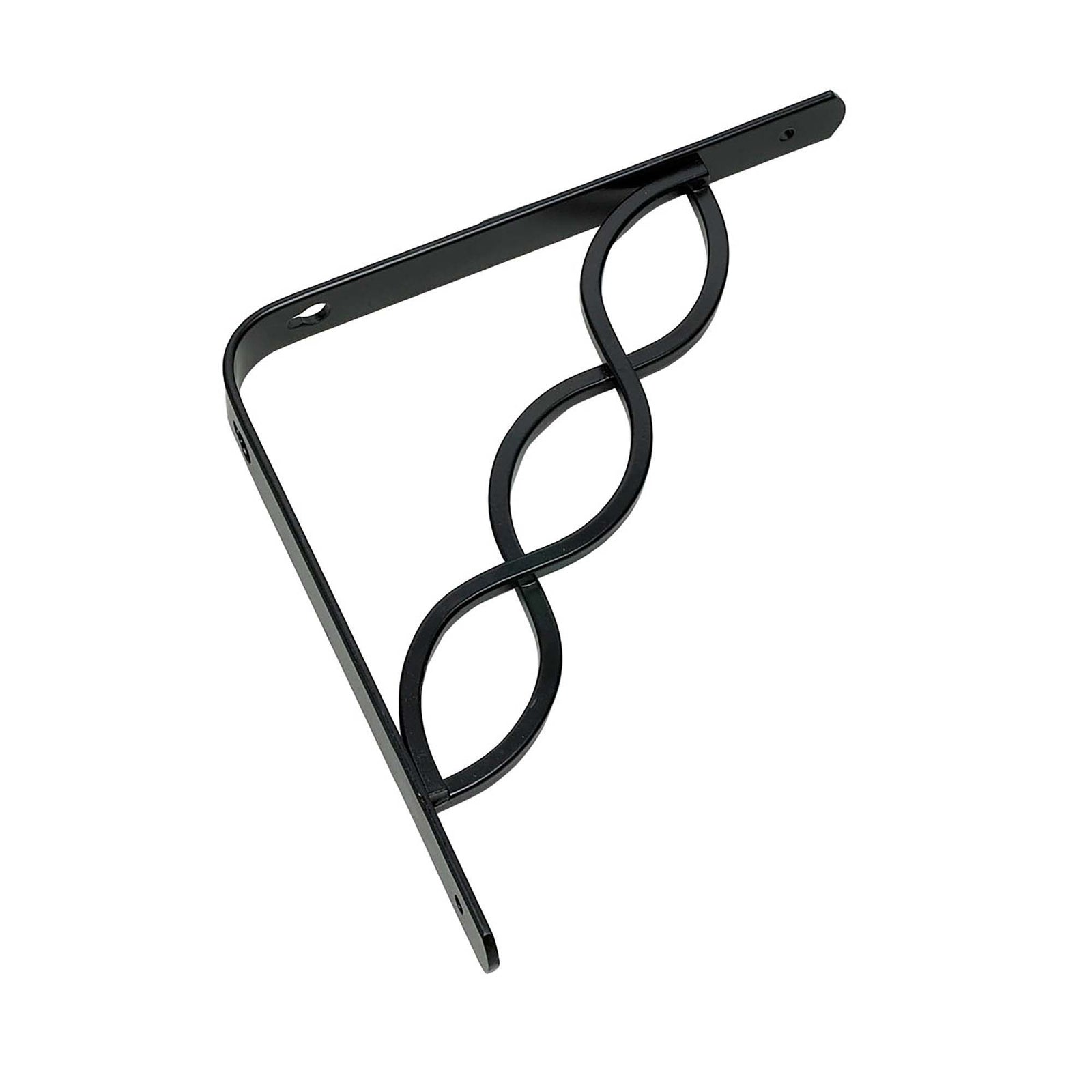 Support noir et décoratif à tablette # 4973, 8'' x 8''