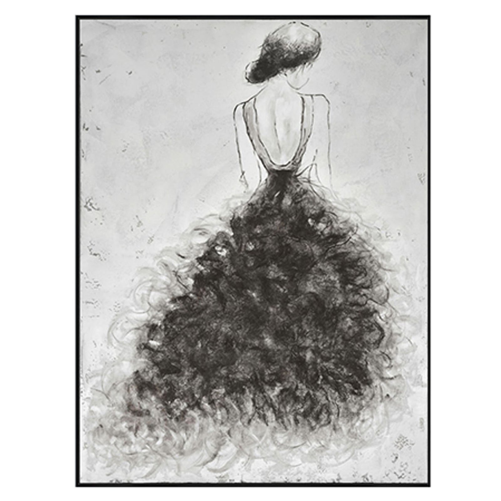 Peinture à l’huile robe Smokey, 35-1/2'' x 47-1/4''