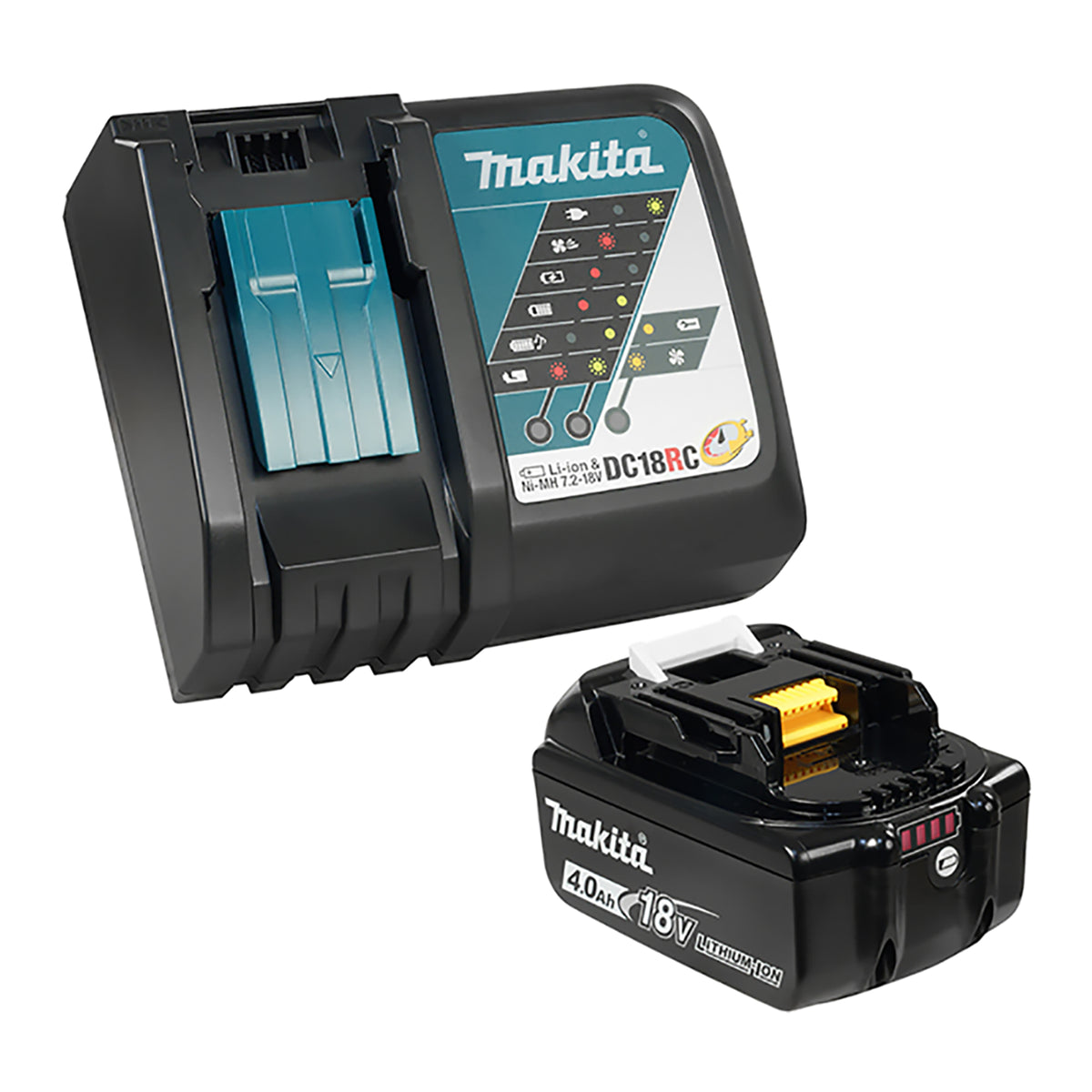 Ensemble batterie li-ion 18 V 4,0 Ah et chargeur rapide