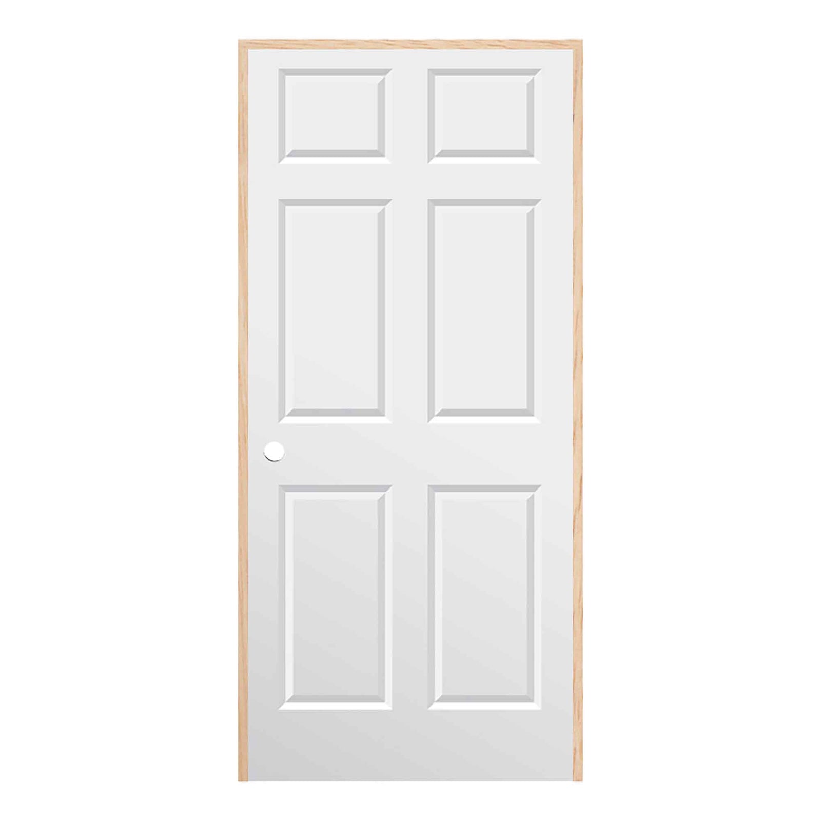 Porte prémontée d’intérieur Colonial à ouverture à droite en tirant et cadre de 4-9/16", 28"