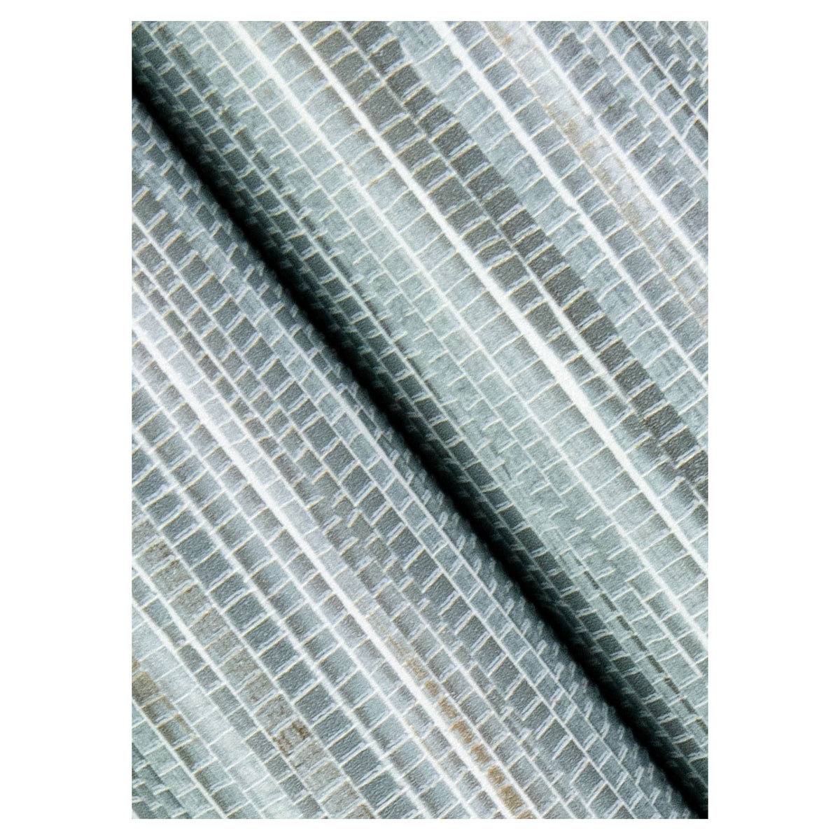 Papier peint adhésif à motif de gazon, 20,5" x 18' (bleu)