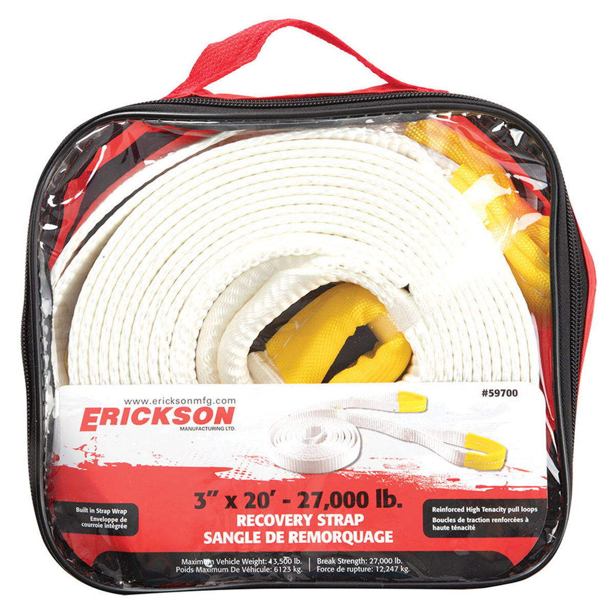 Sangle de remorquage, 3" x 20' (27 000 lb)