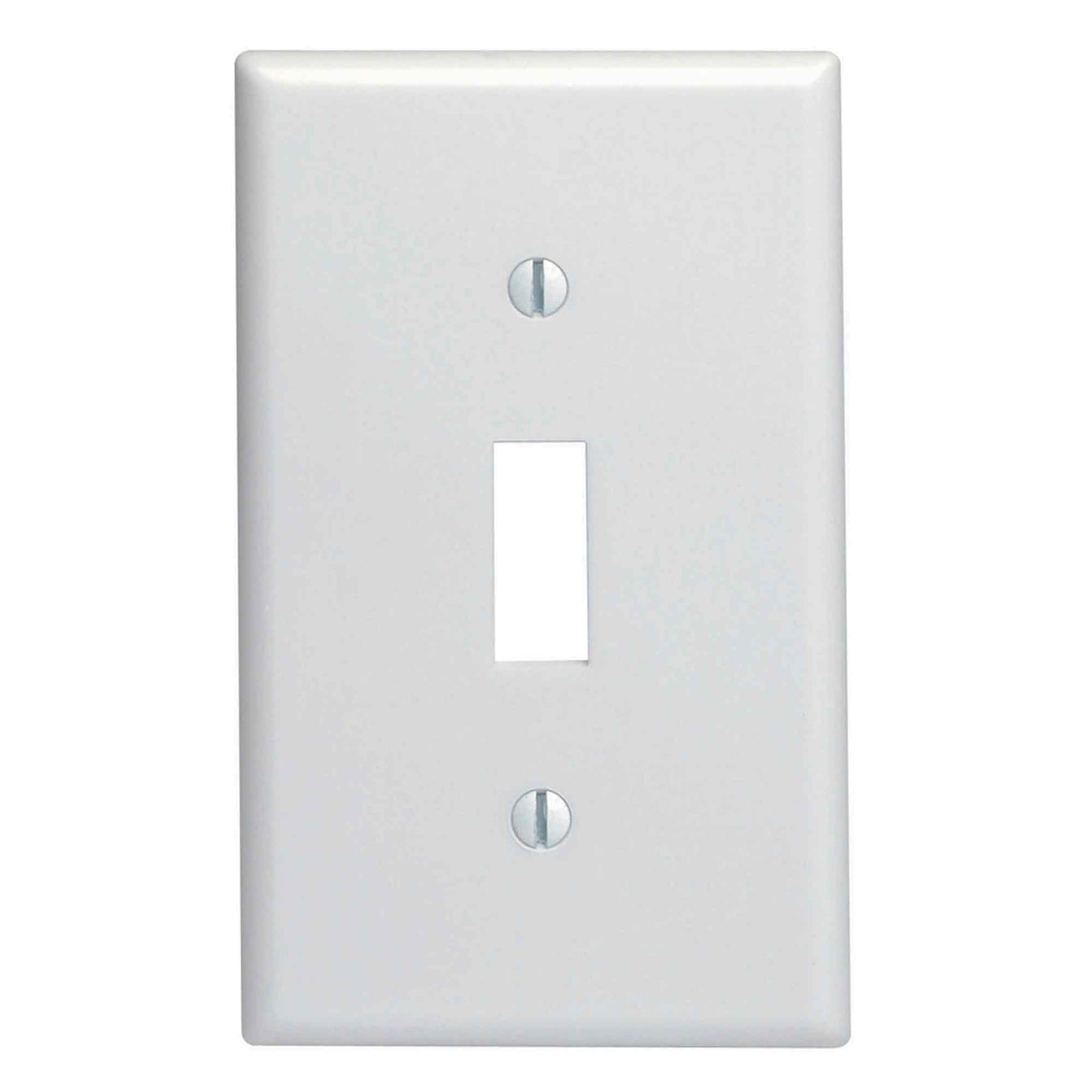 Plaque murale d’interrupteur à bascule à 1 dispositif, blanc