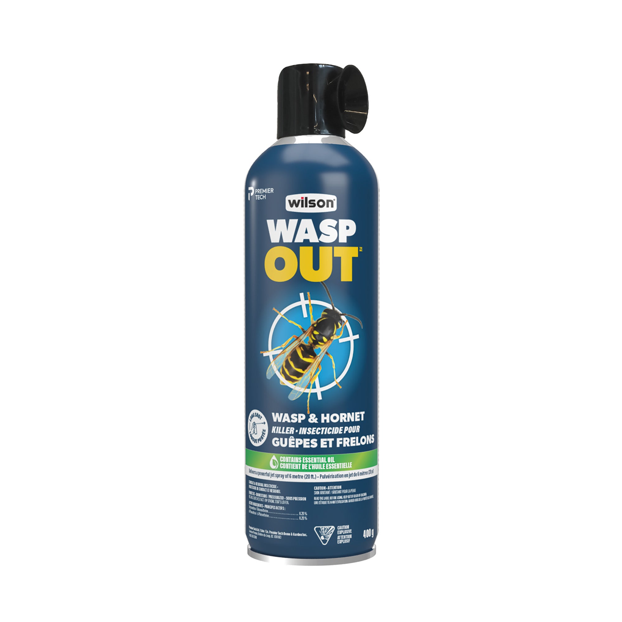 Insecticide en aérosol Wasp Out de Wilson pour guêpes et frelons, 400 g