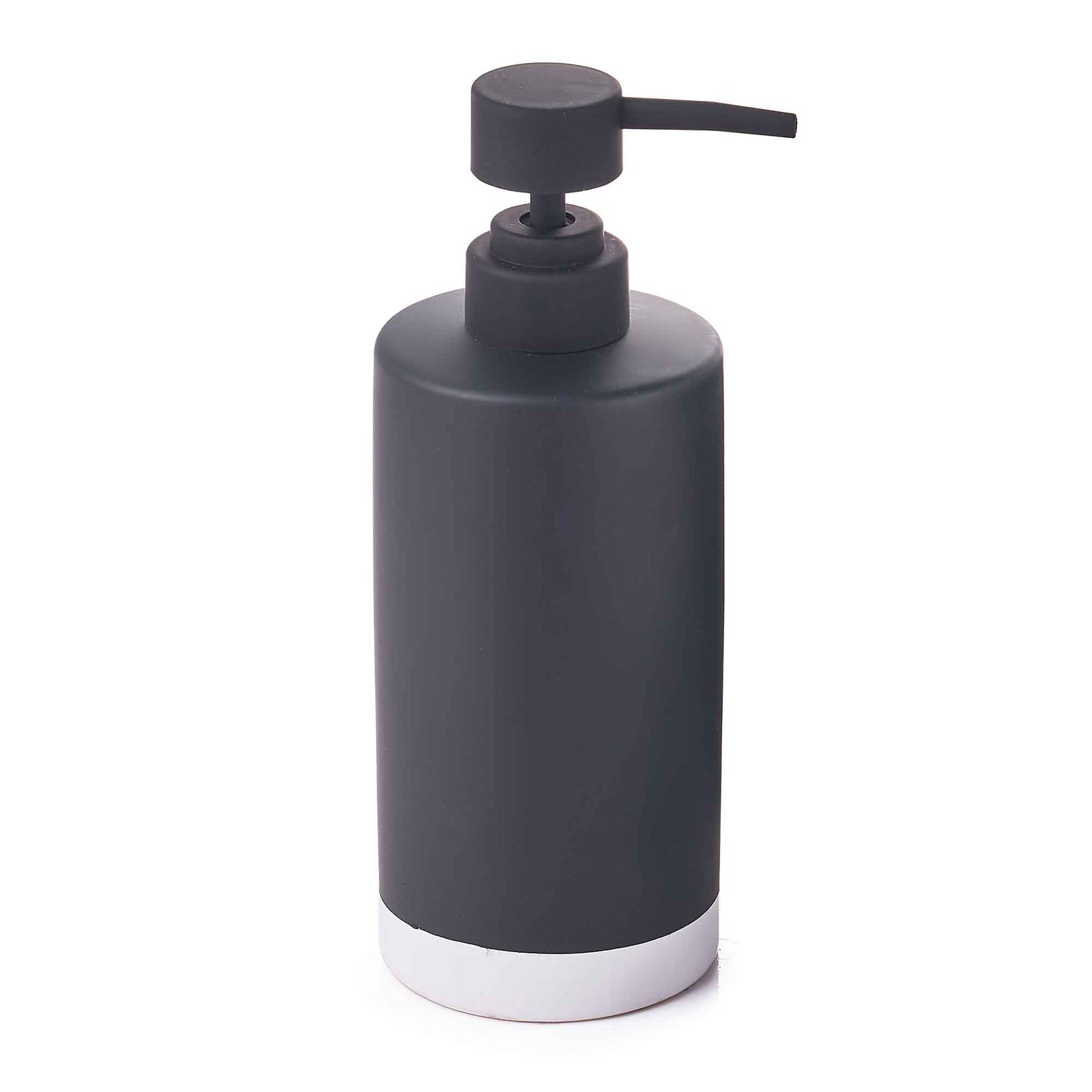 Pompe à savon en céramique, noir et blanc