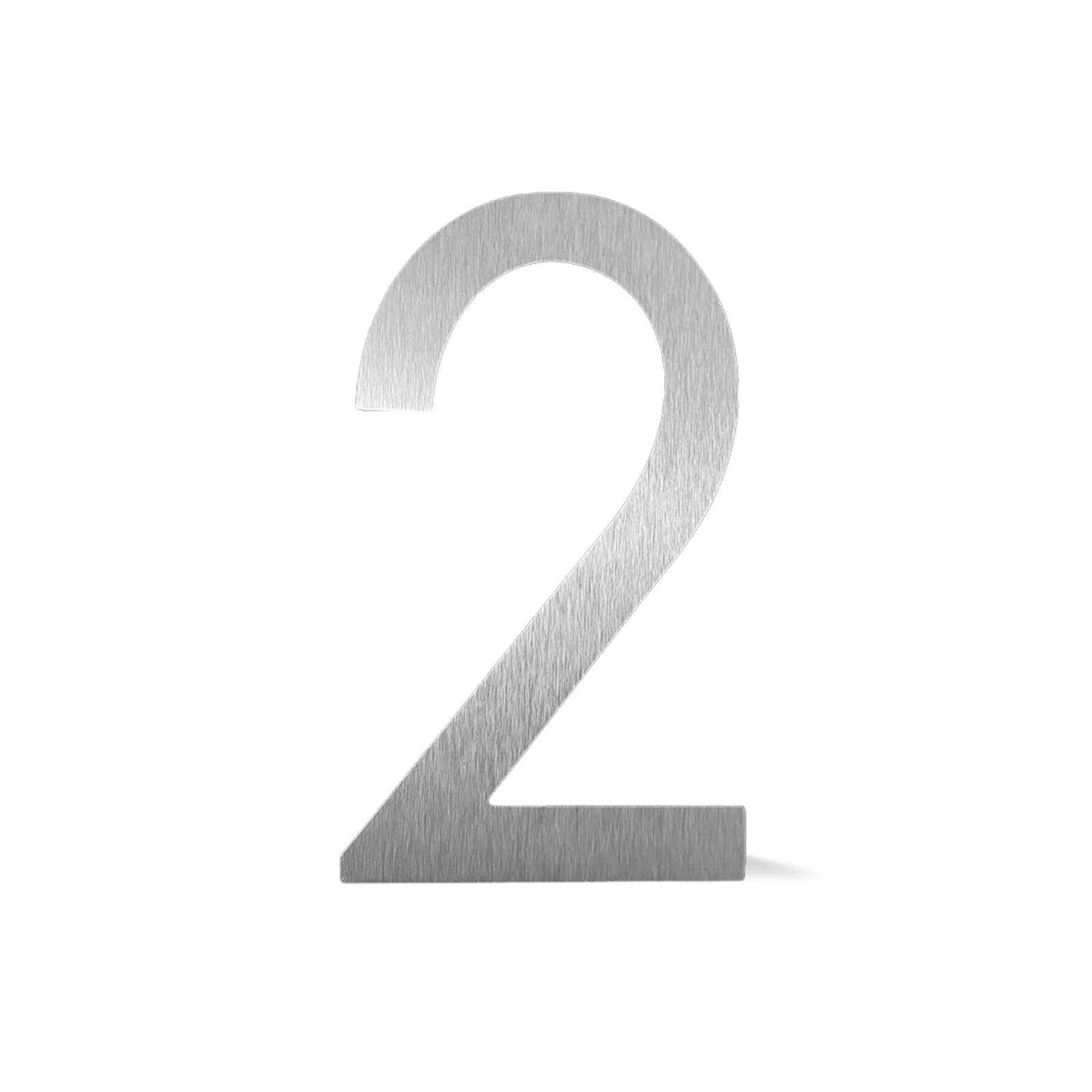 Chiffre flottant 3D de 9'' en alumipanel, #2 (aluminium)
