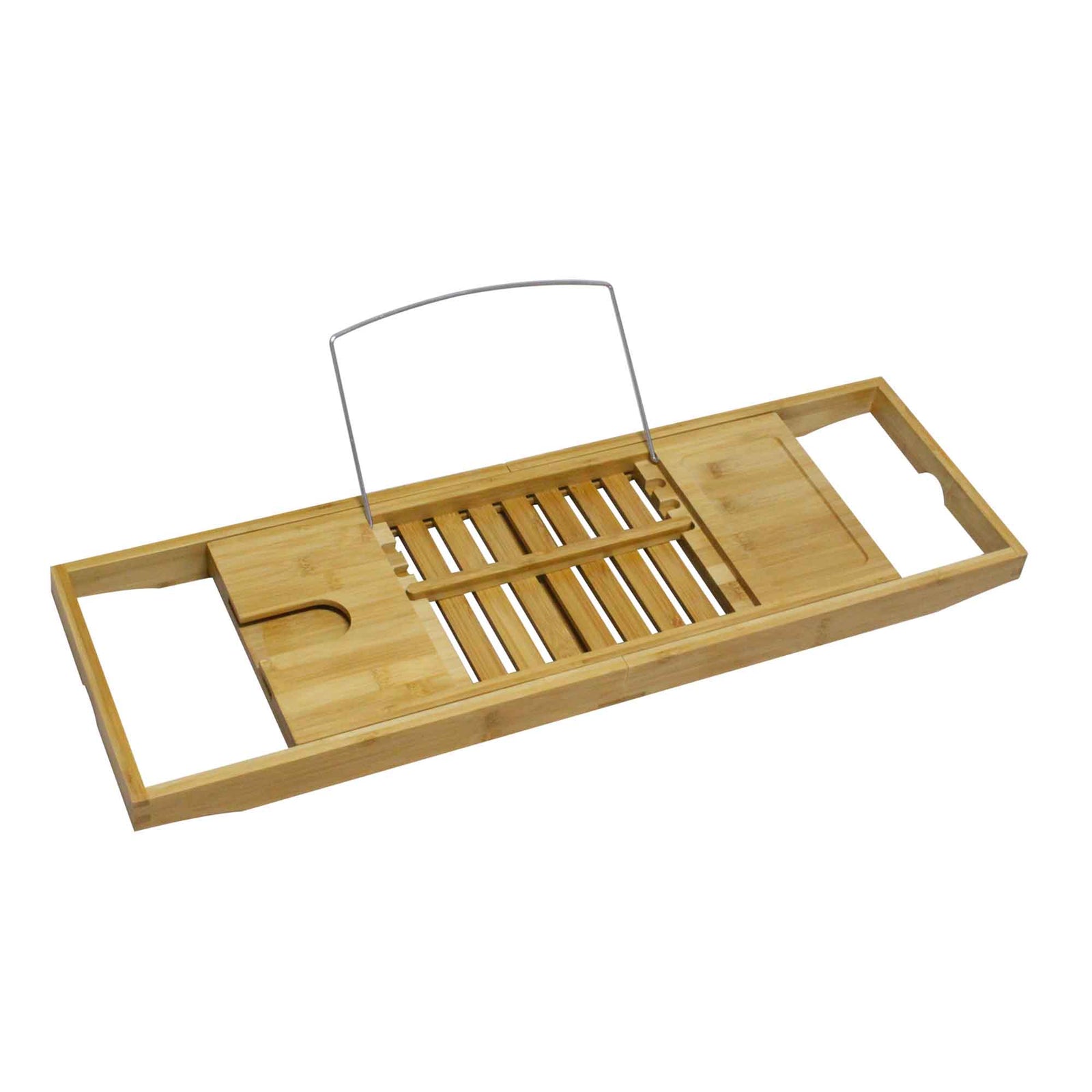 Support extensible en bambou pour baignoire, 27,95" à 41,34"  