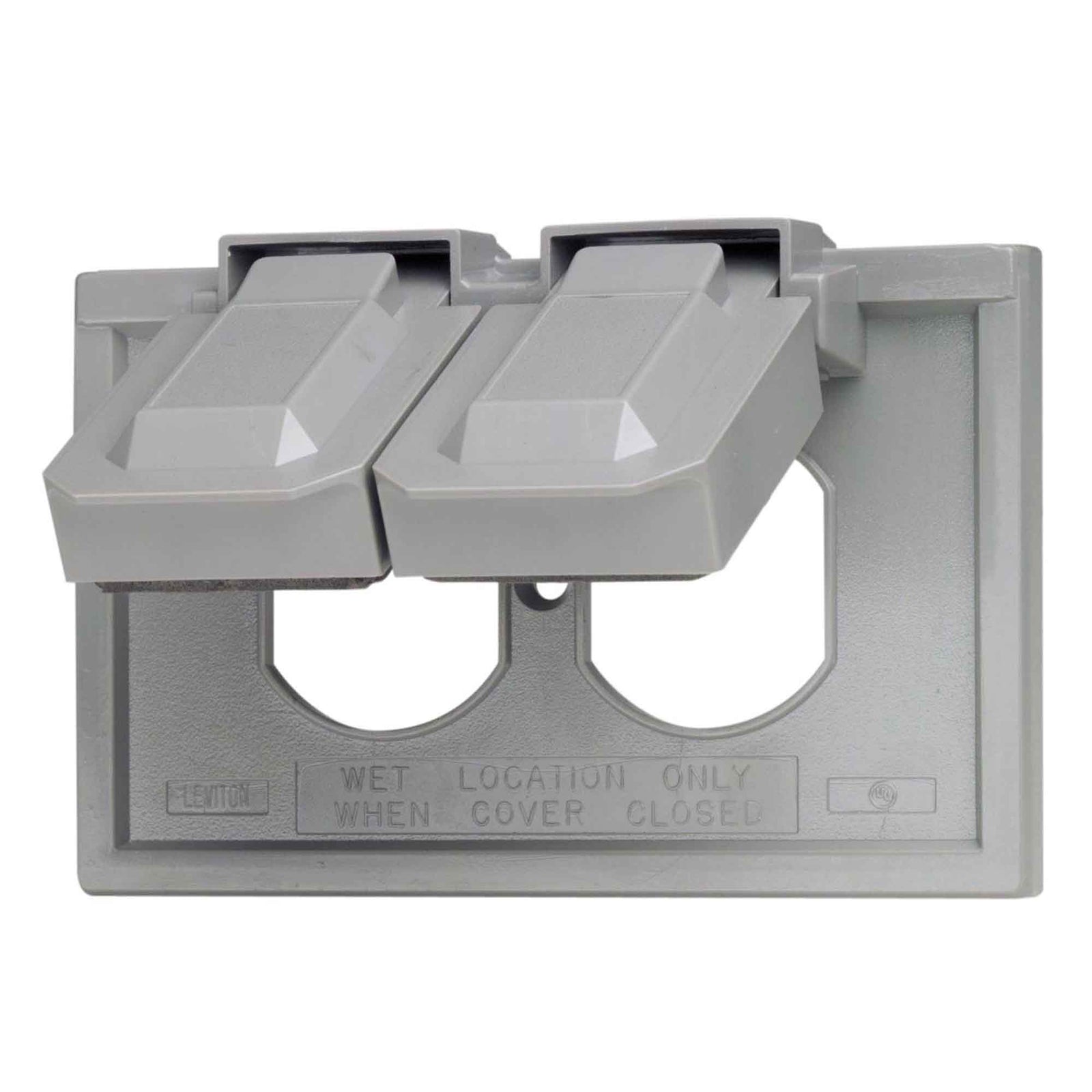 Couvercle double résistant aux intempéries, gris