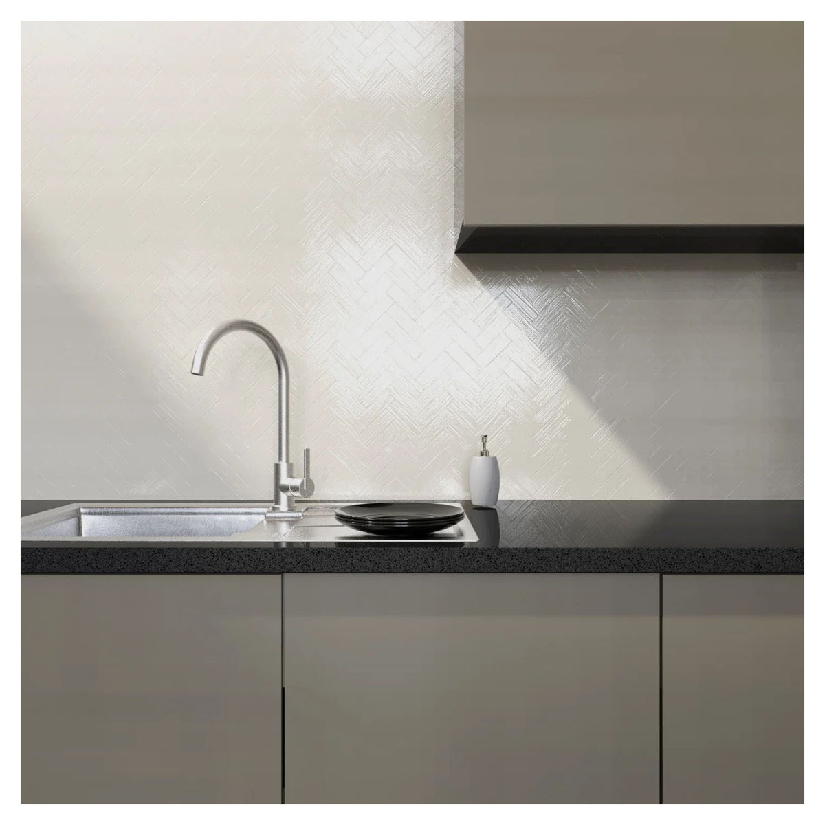 Robinet d'évier de cuisine Classic avec bec pivotant, acier inoxydable