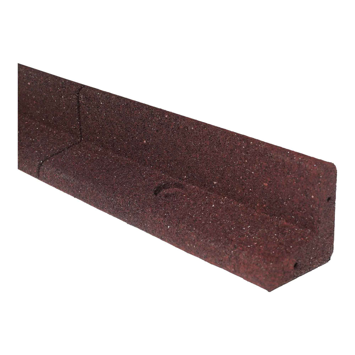 Bordure de jardin EcoBorder avec ancrages, 48" x 3" x 3" (rouge)