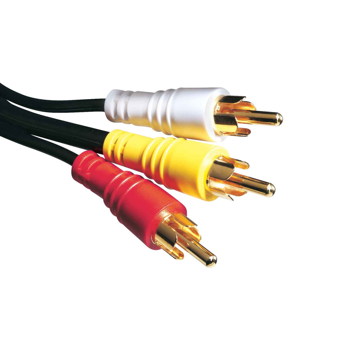 Cable video et audio stereo rouge, jaune et blanc , 6&#39;