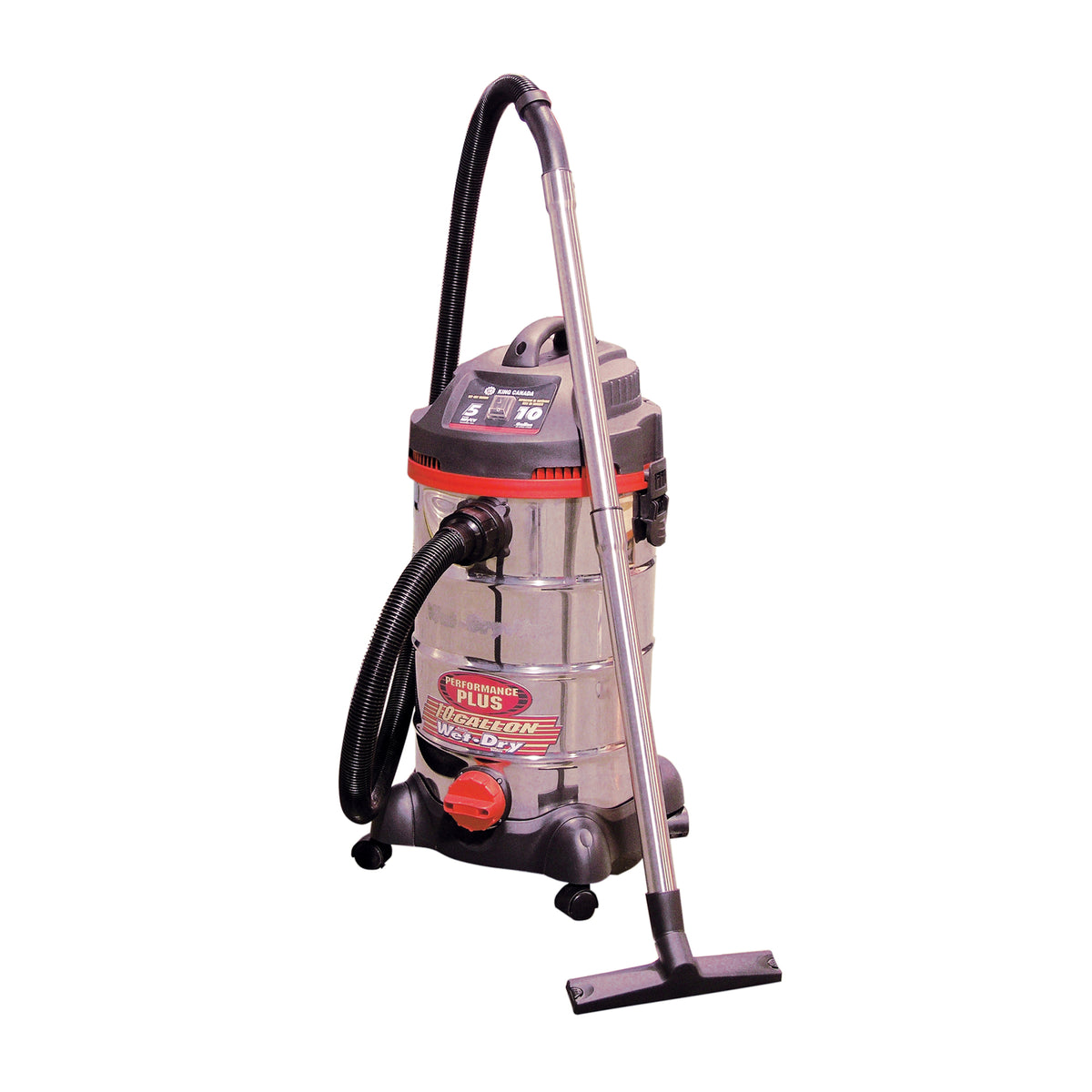 Aspirateur pour matériaux secs et humides de 10 gallons