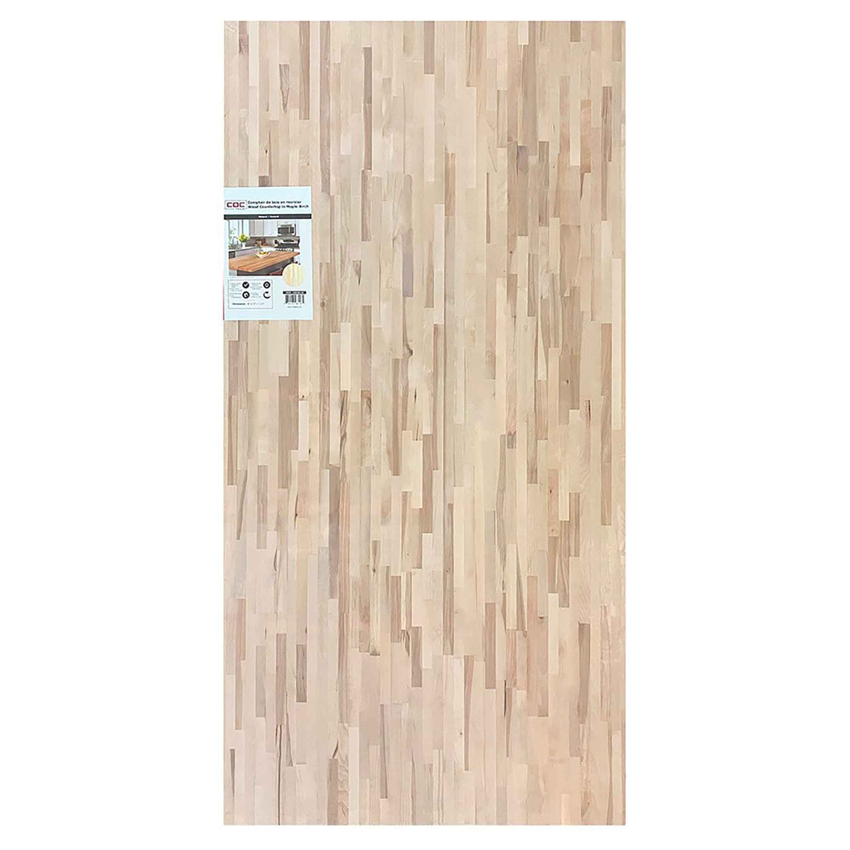Comptoir de bois en merisier, 72'' x 36'' x 1-1/2''