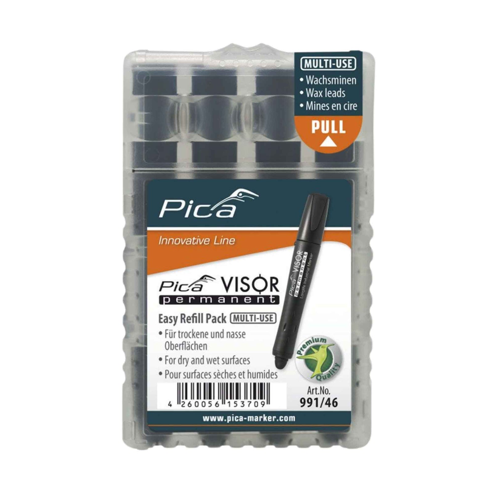 Mine de rechange Pica-Visor, noir (4 unités)