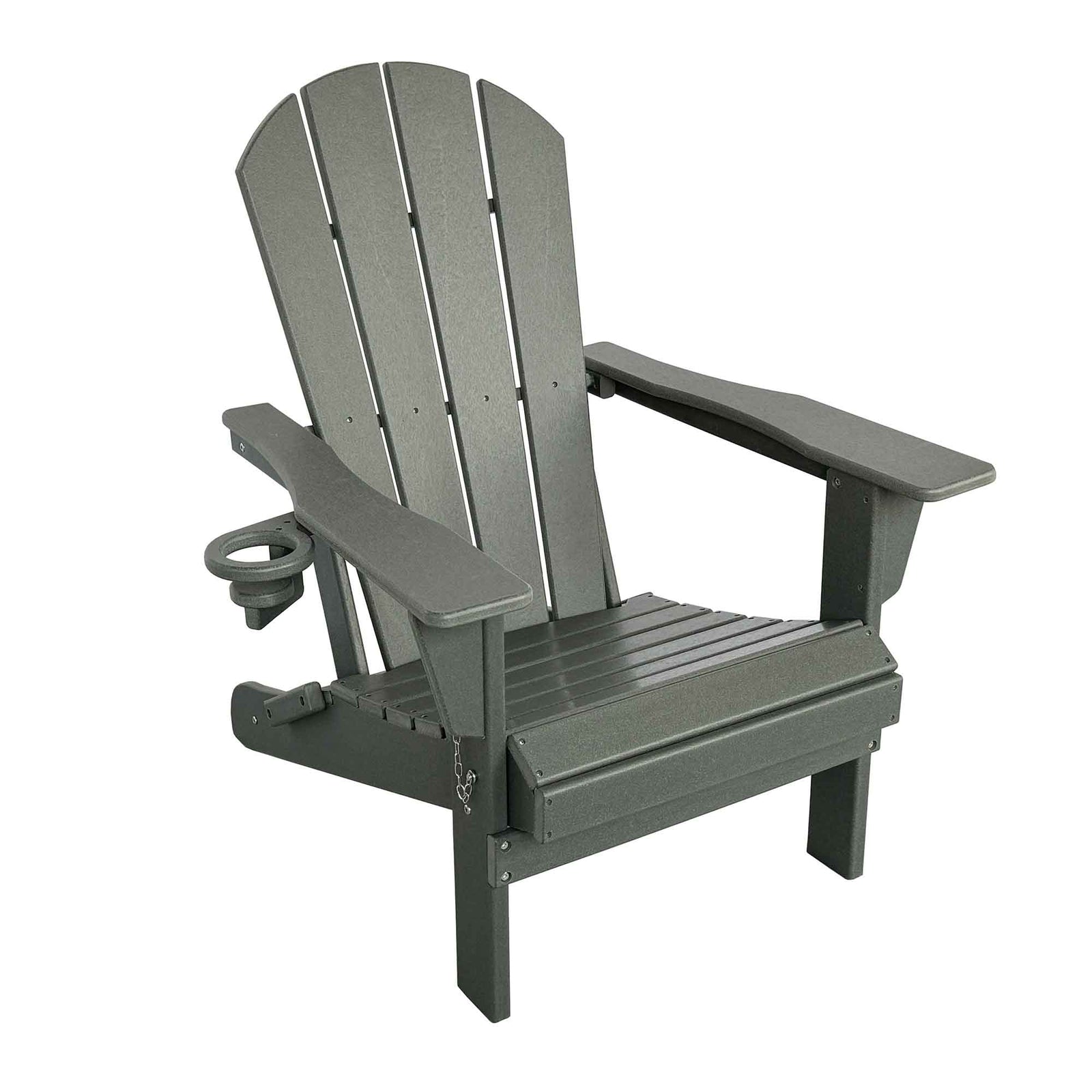 Chaise Adirondack pliante, gris