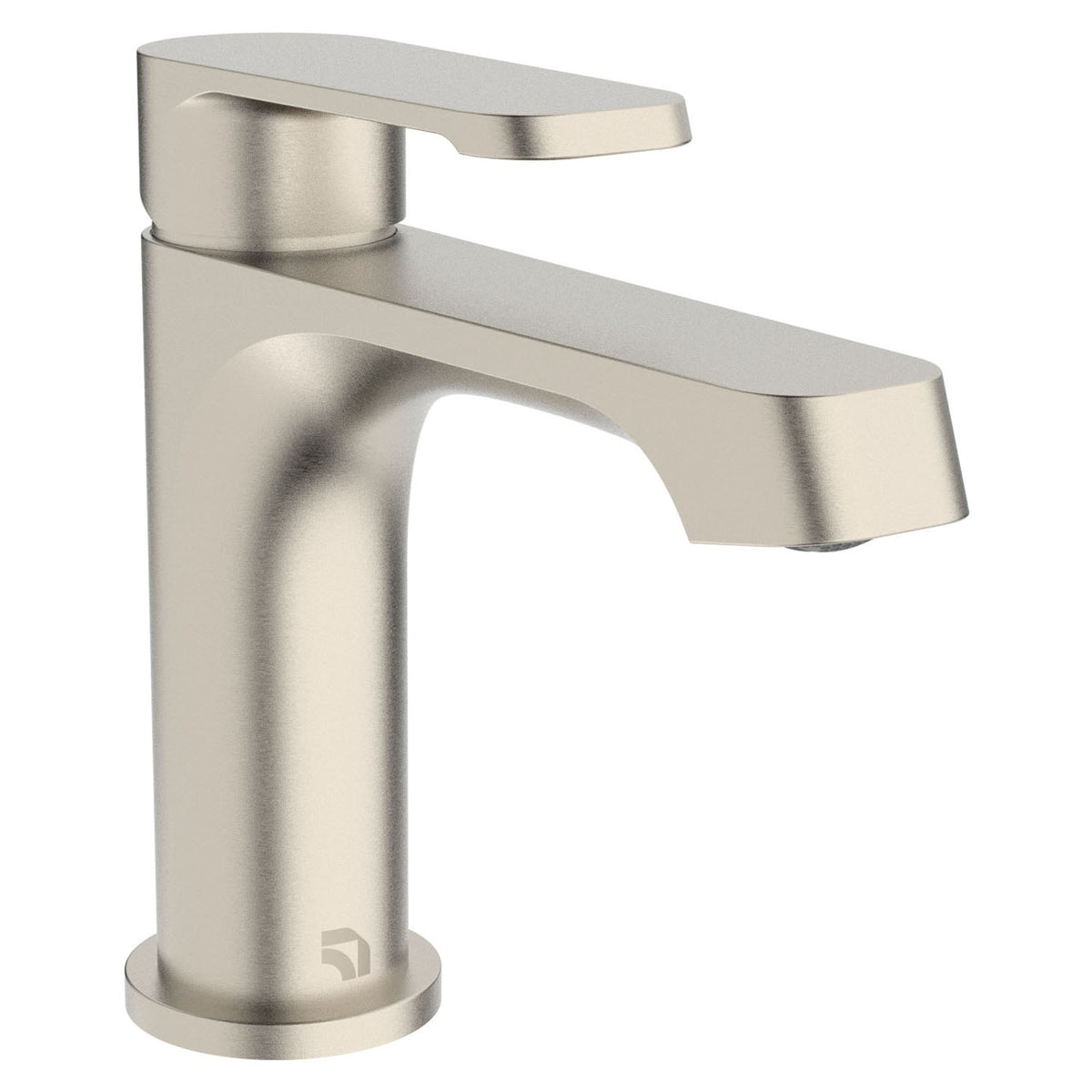 Robinet monotrou Fusio pour lavabo, nickel brossé