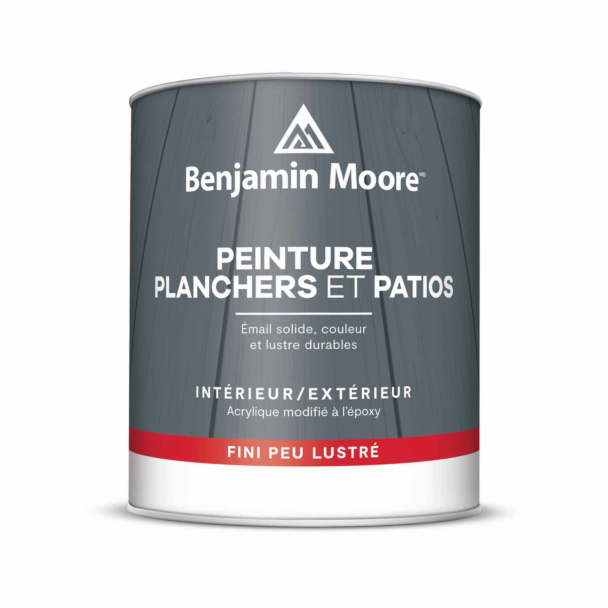 Peinture d'intérieur et d'extérieur pour planchers et patio peu lustré base 1, 946 ml