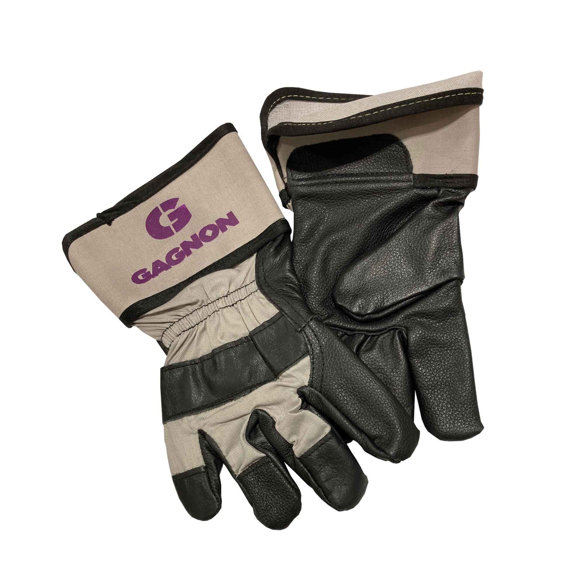 Gants &quot;GAGNON&quot; en cuir de vache et coton, grand