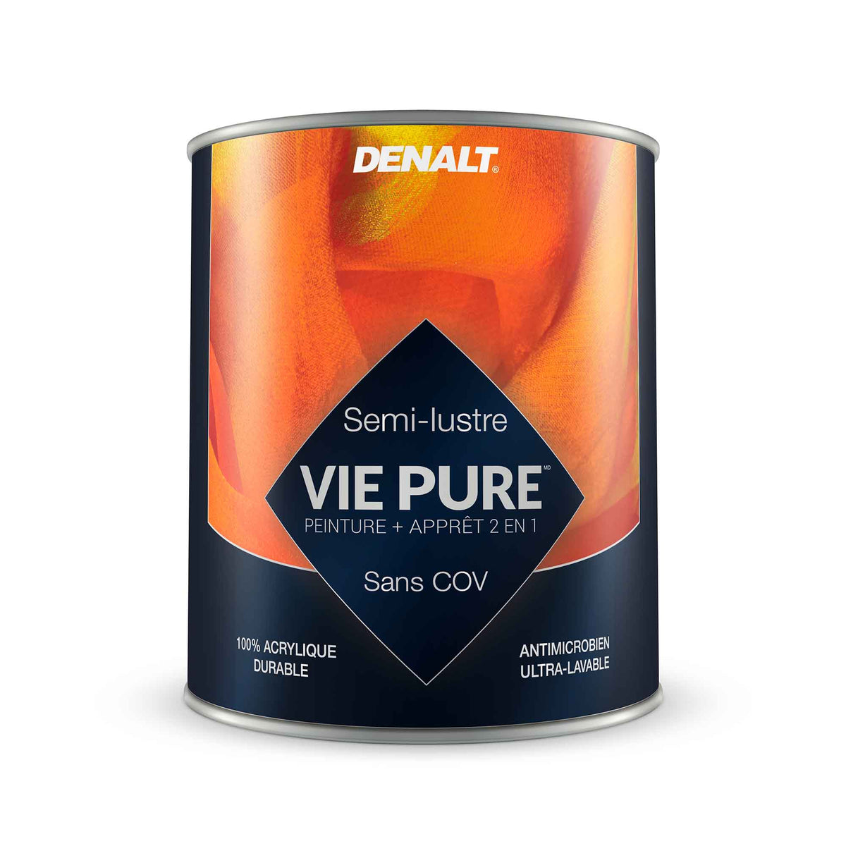 Peinture et apprêt 2 en 1 Vie Pure semi-lustre blanc naturel, 927 ml