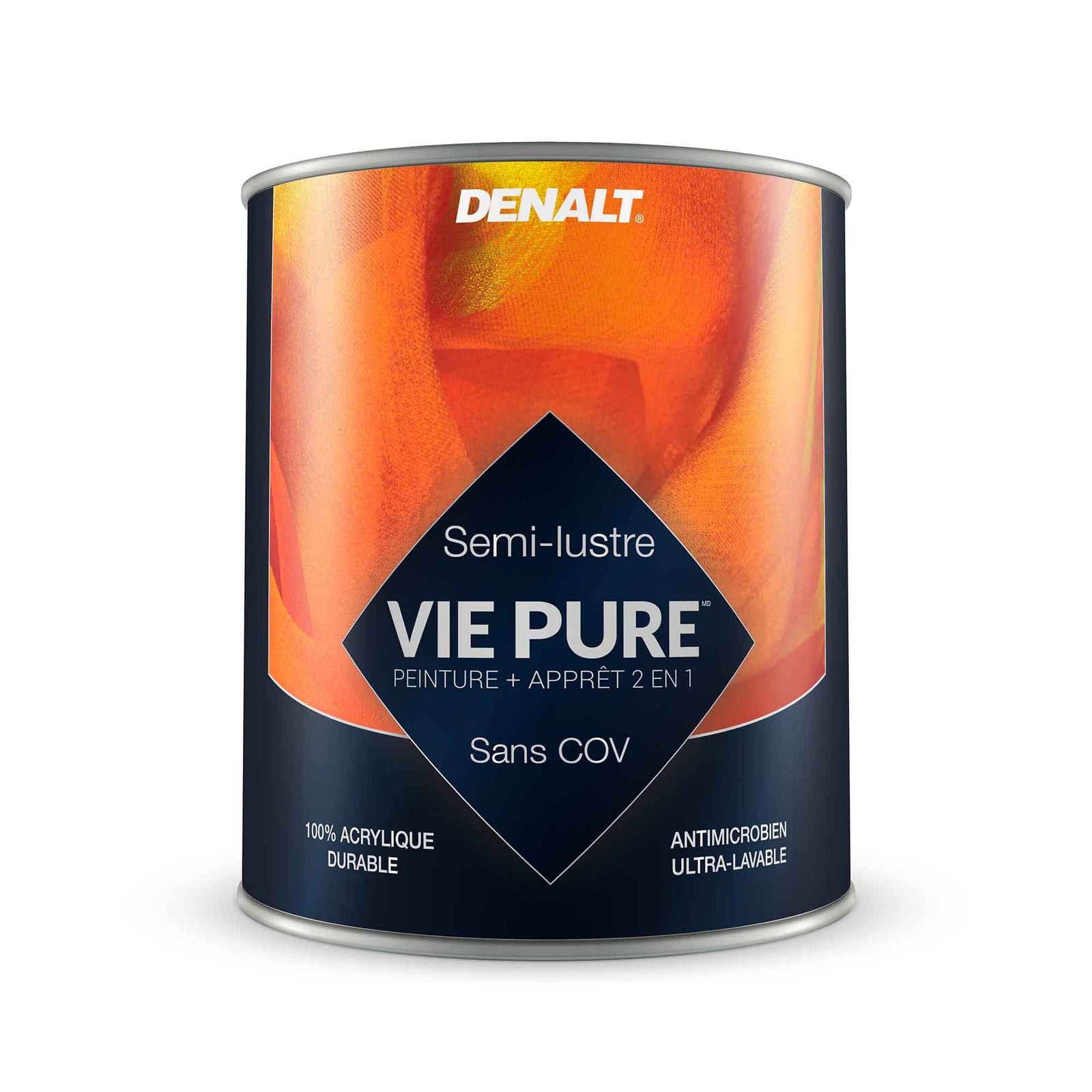 Peinture et apprêt 2 en 1 Vie Pure semi-lustre blanc naturel, 927 ml