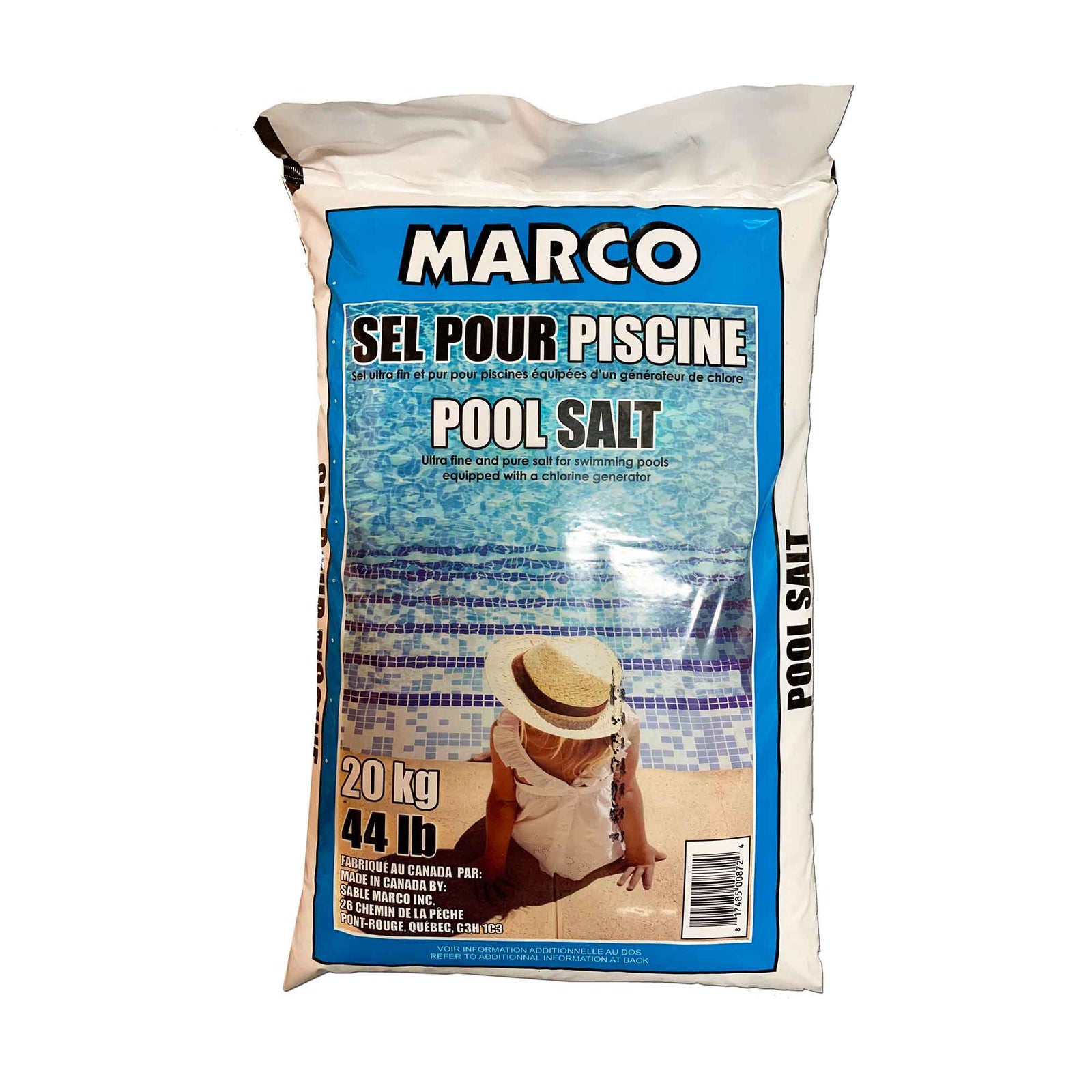 Sel pour piscine, 20 kg