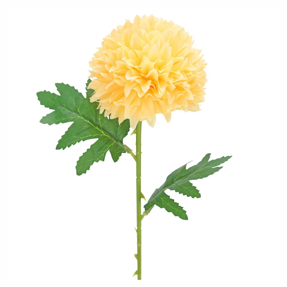 Chrysanthème artificiel sur tige, 24" (jaune)