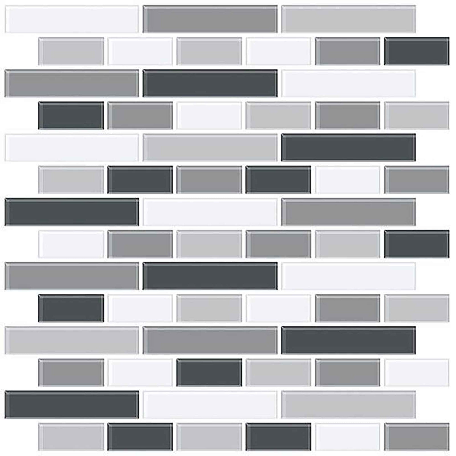 Tuile adhésive imitation de verre fumé, 10'' x 10'' (4 unités)