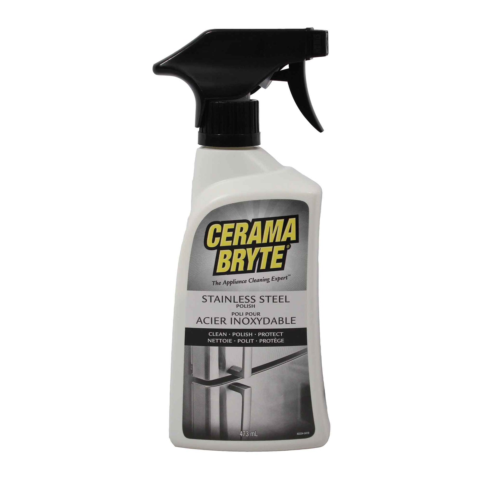 Poli pour acier inoxydable en vaporisateur, 473 ml