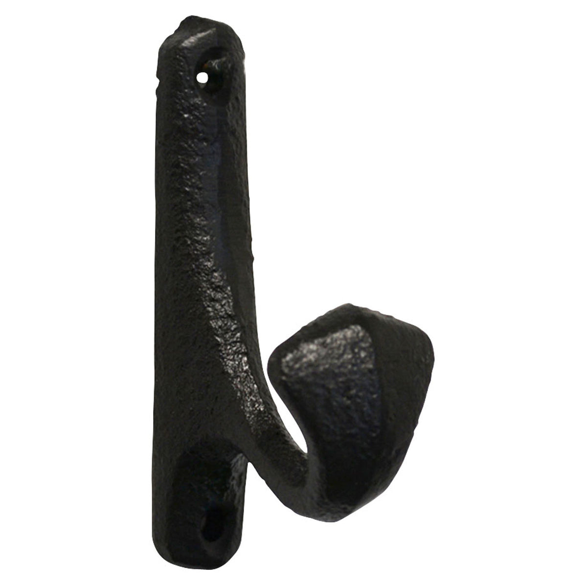 Crochet large et simple en fonte de style antique, noir