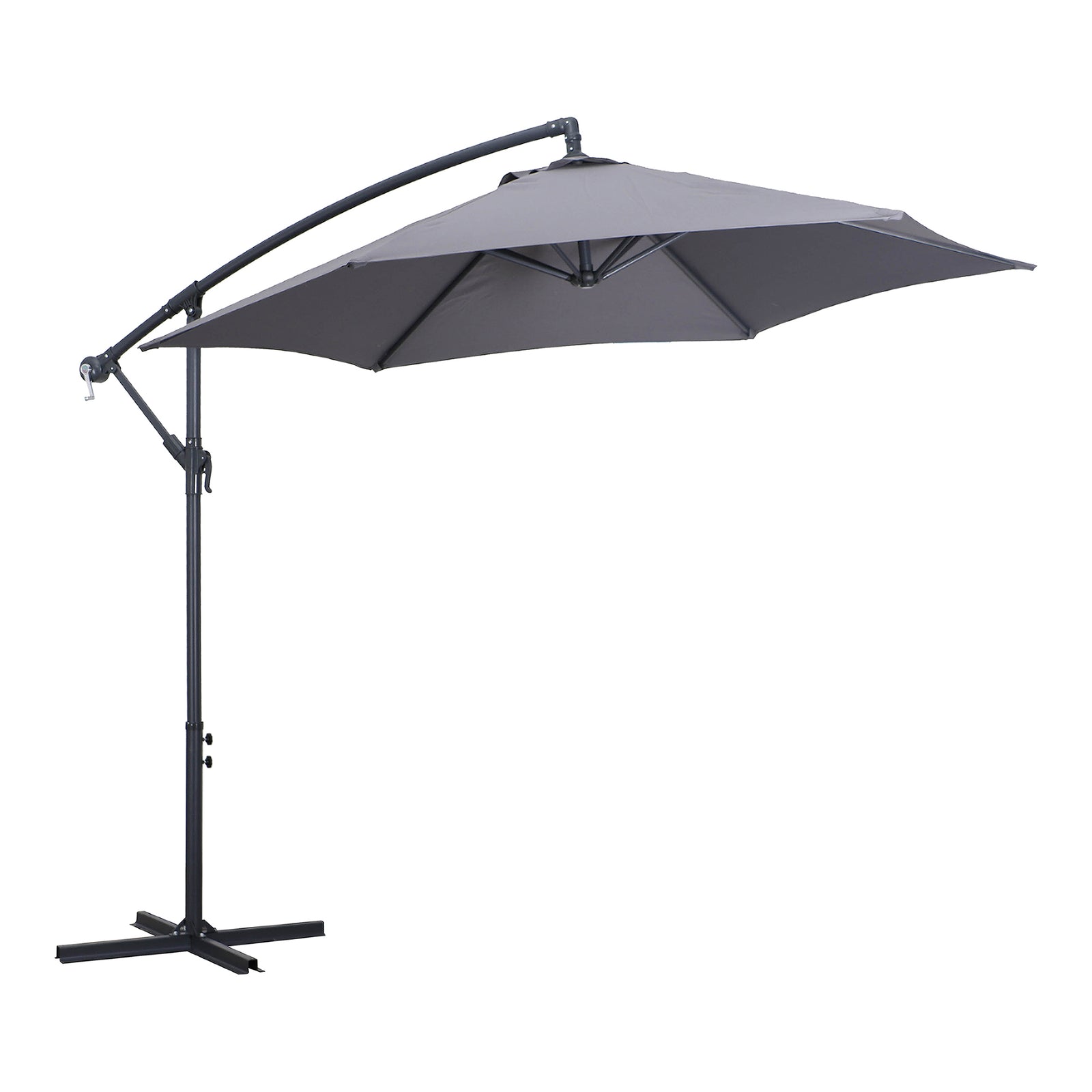 Parasol suspendu de 9', charbon