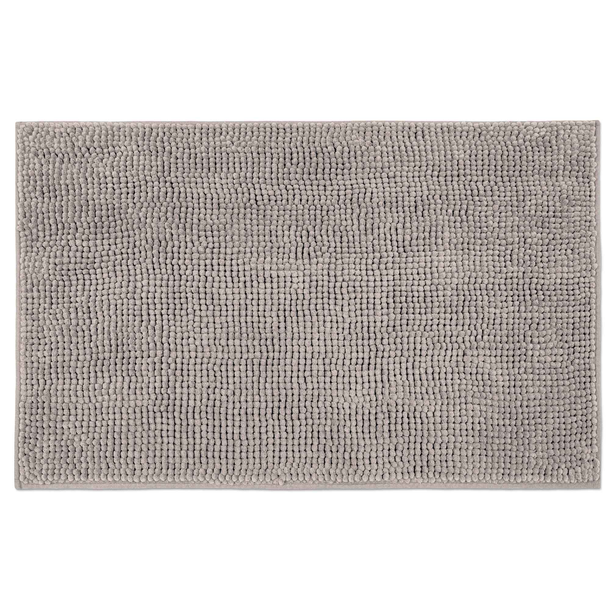 Tapis de bain en chenille, taupe