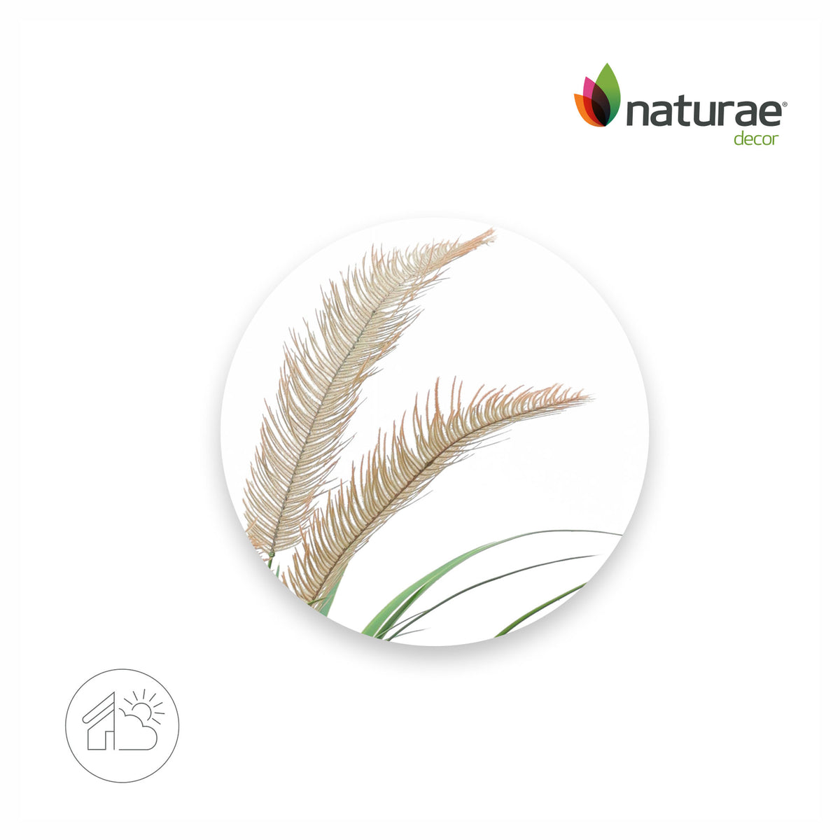 Plant de graminées artificiel avec plumes, 36"