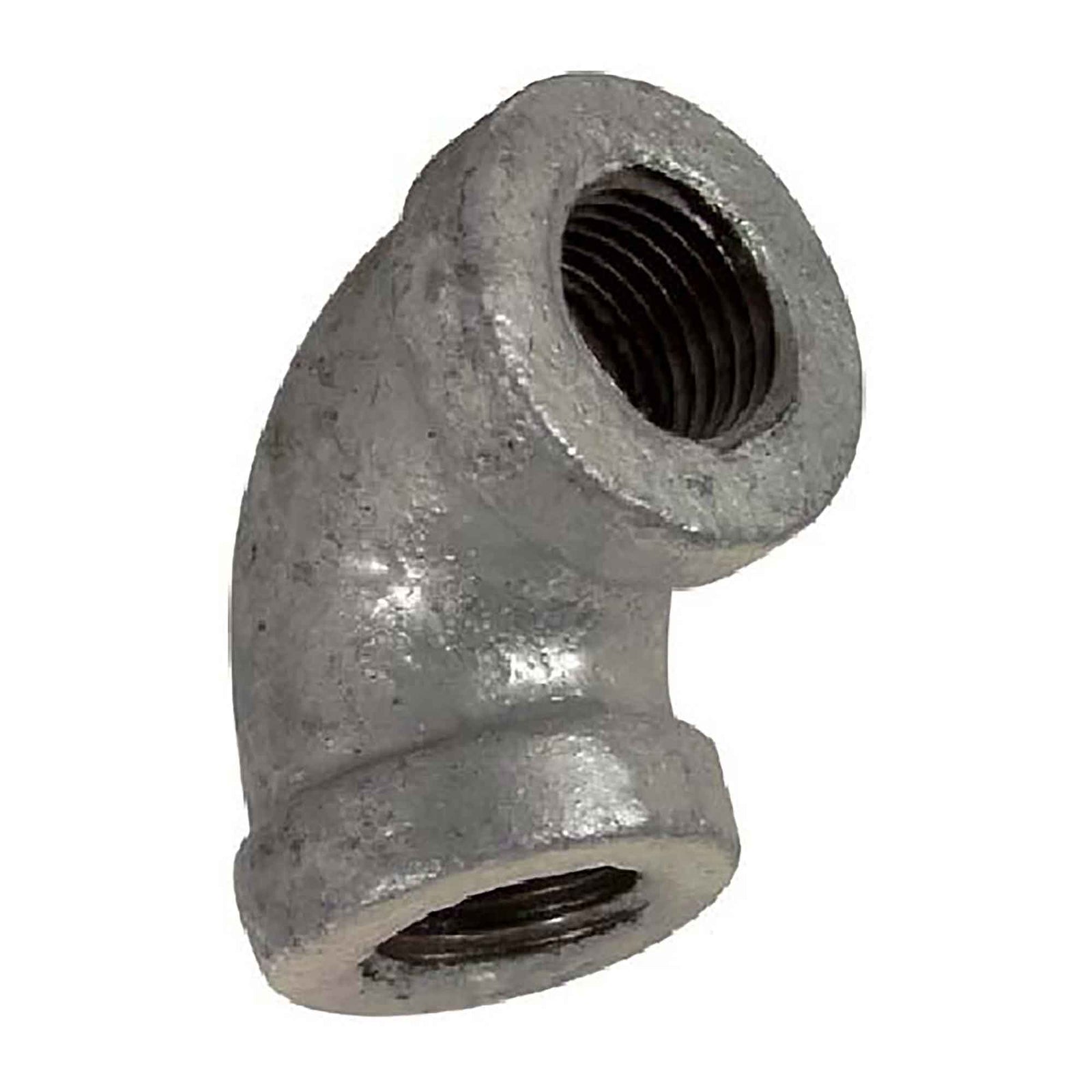 Raccord en coude de 90° en fonte galvanisée, 1/4" x 1/4"
