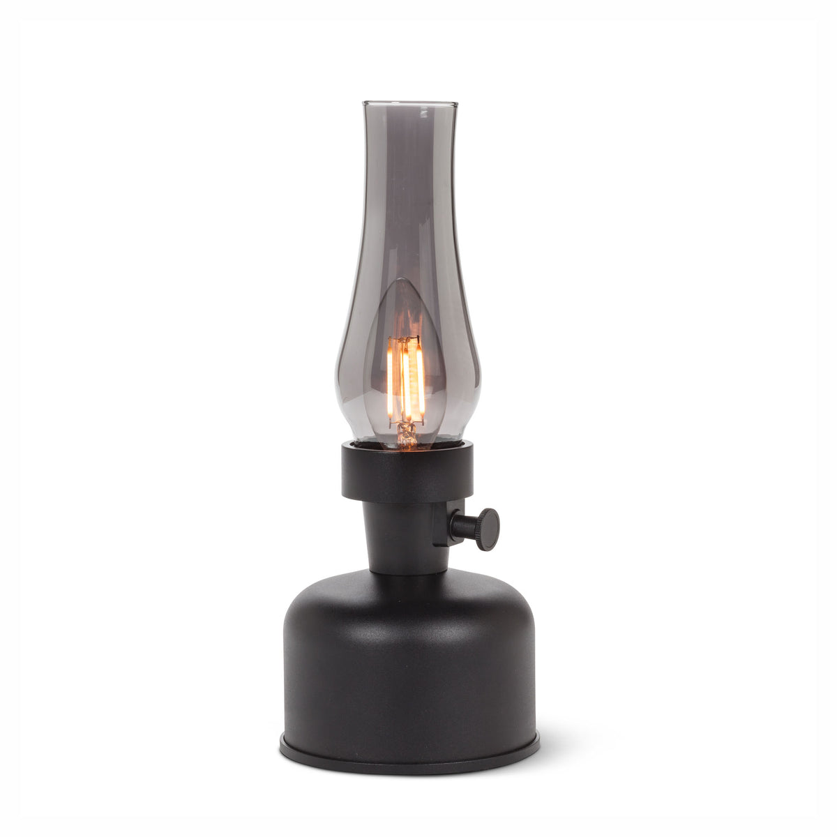 Lanterne à éclairage DEL blanc chaud, 10-1/2" (noir)
