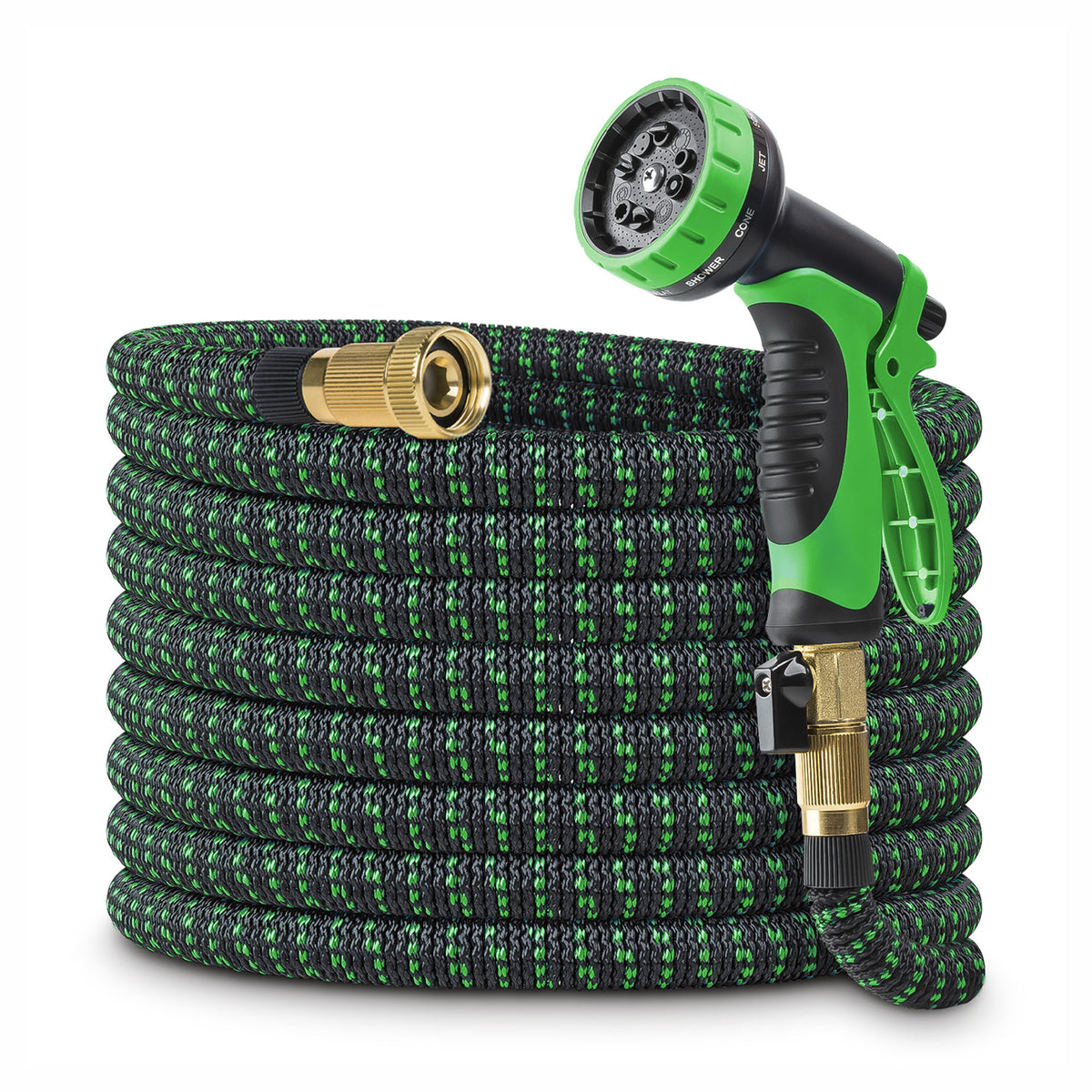 Boyau d'arrosage extensible avec pistolet d’arrosage multifonction, 7' à 50'