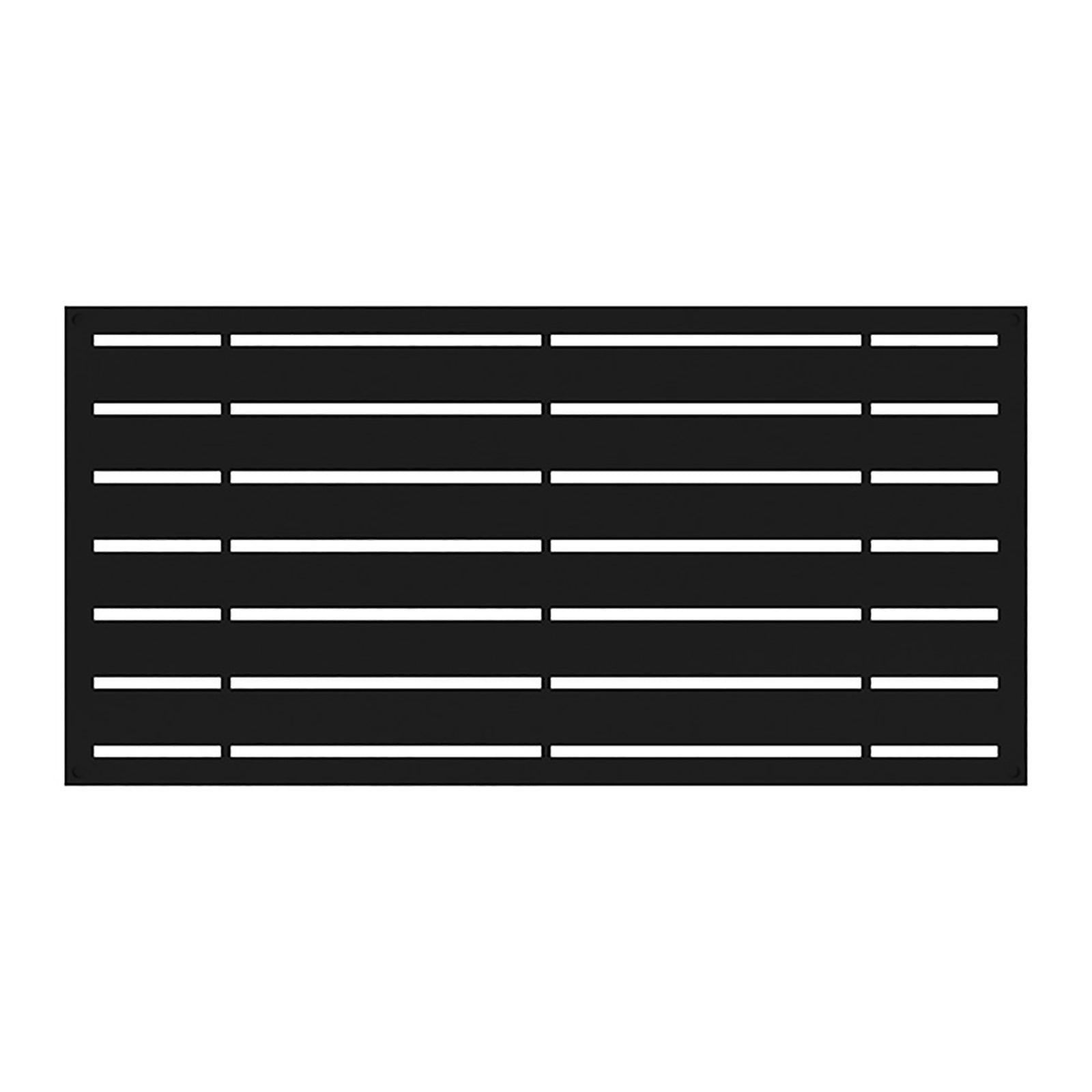 Panneau décoratif d'intimité noir Boardwalk, 24'' x 48''