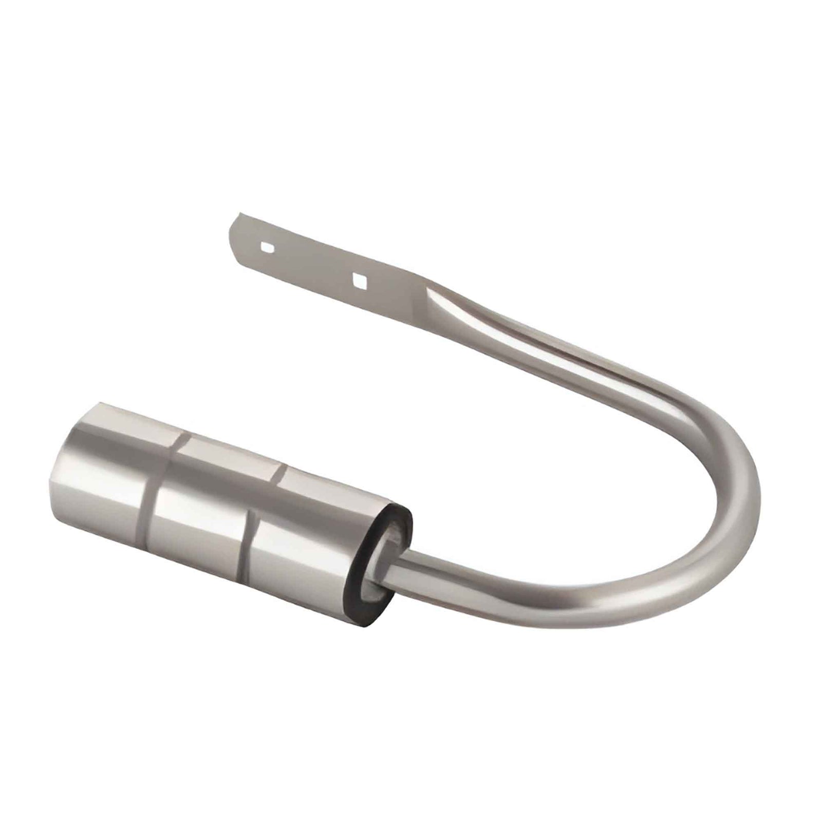 Embrasses à rideaux à extrémités cylindriques, argent