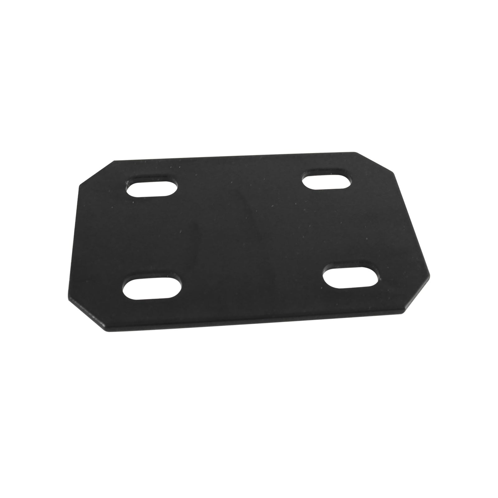 Plaque noire de fixation partiellement réglable avec quatre trous alignés, 4-1/2''