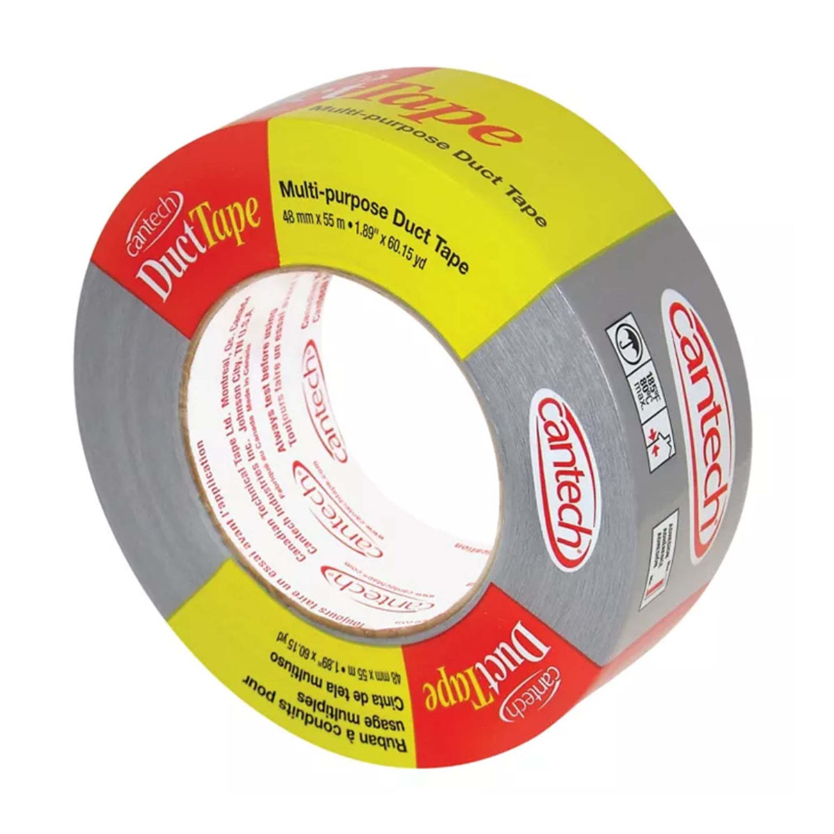 Ruban Duct Tape gris, 48 mm X 55 m