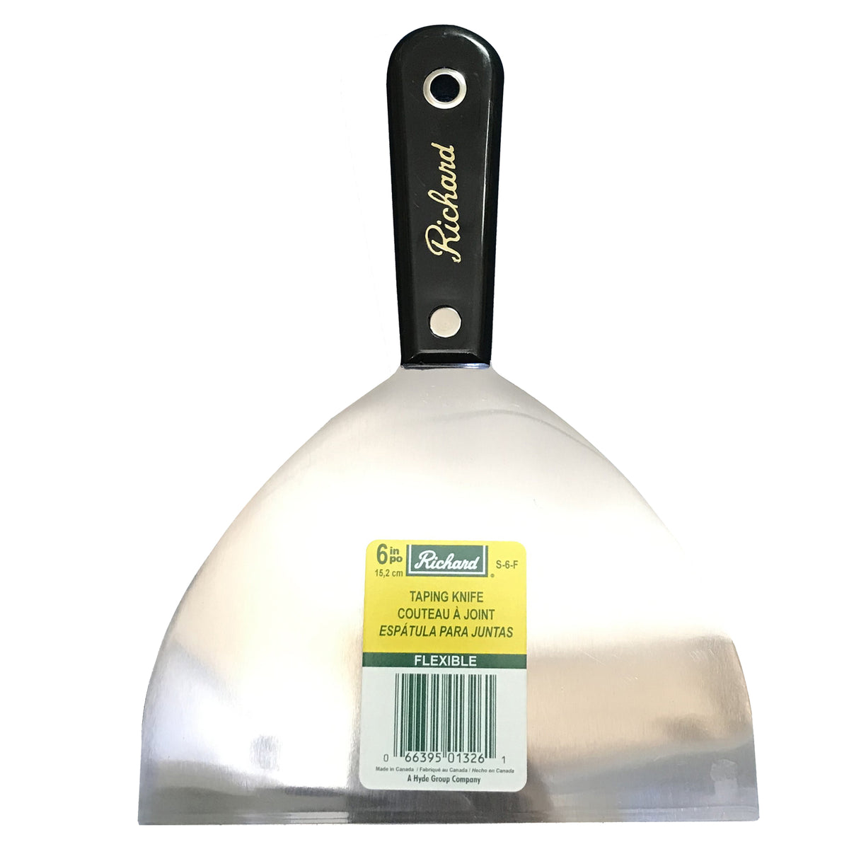 Grattoir à mur, lame carbone flexible de 6'' (15,2 cm)