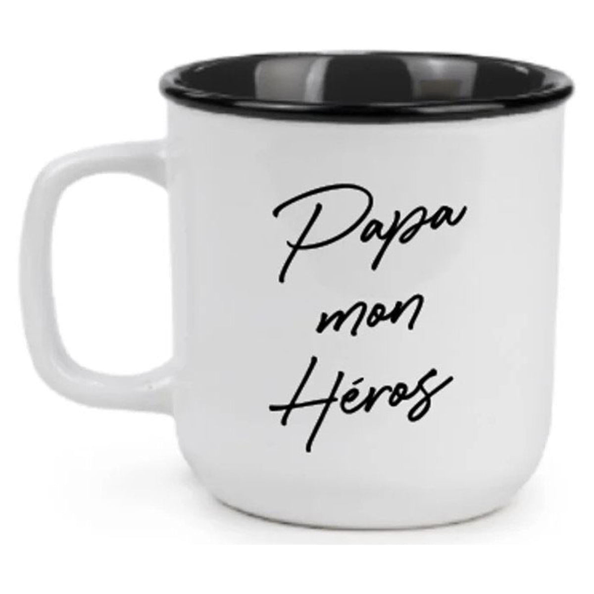 Tasse à café "Papa mon Héros", 4" x 4"