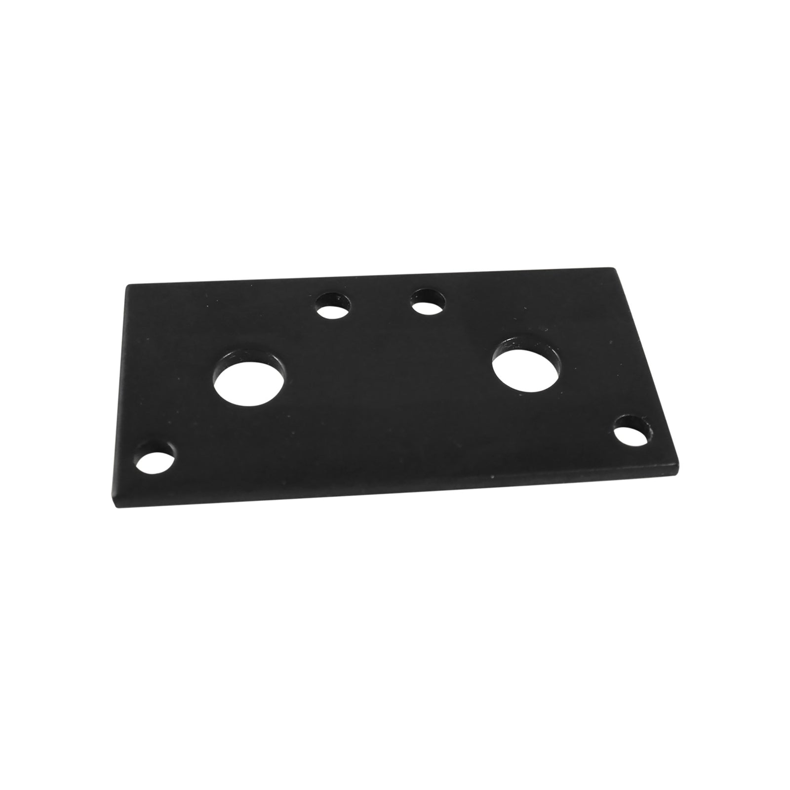 Plaque noire de fixation avec trous en angle de 45°